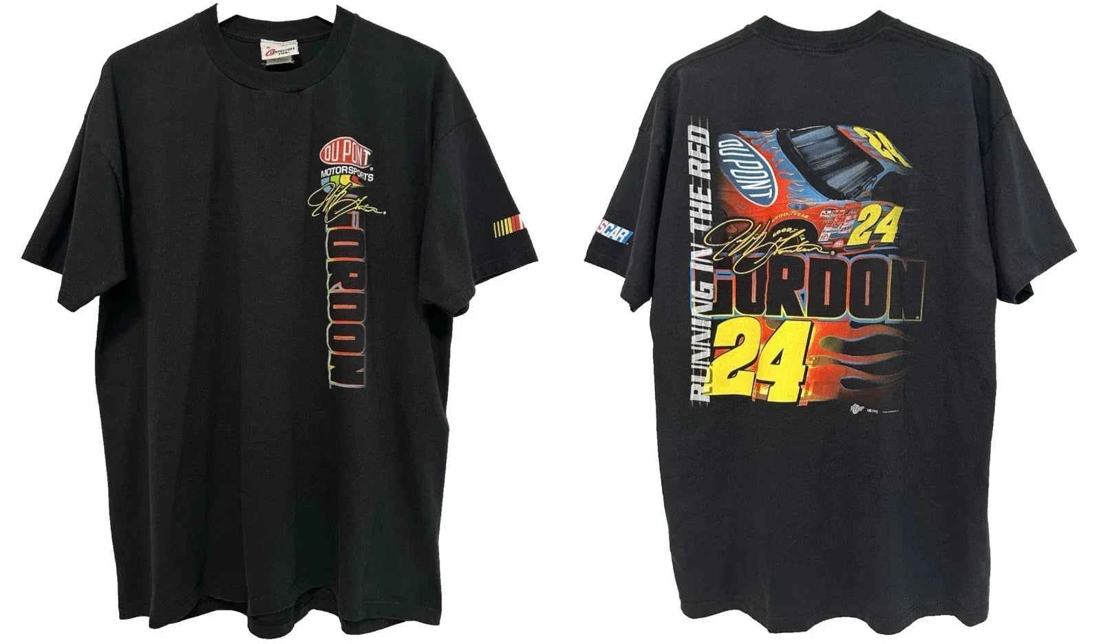 XL Vtg 2002 Jeff Gordon 24 Nascar DuPont Motorsports Y2K Skate Punk Black Tee Unisex T-shirt, Sweatshirt, Hoodie, Long Sleeve Tee - T-Shirt, Sweatshirt, Hoodie