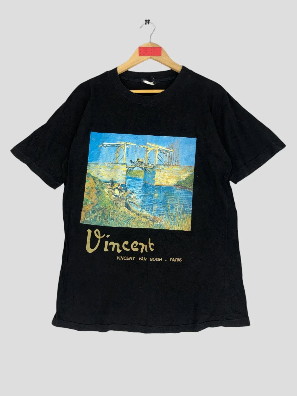 Vintage Vincent Van Gogh Paris Tshirt Large Van Gogh Paris The Bridges Tee Unisex T-shirt, Sweatshirt, Hoodie, Long Sleeve Tee - T-Shirt, Sweatshirt, Hoodie