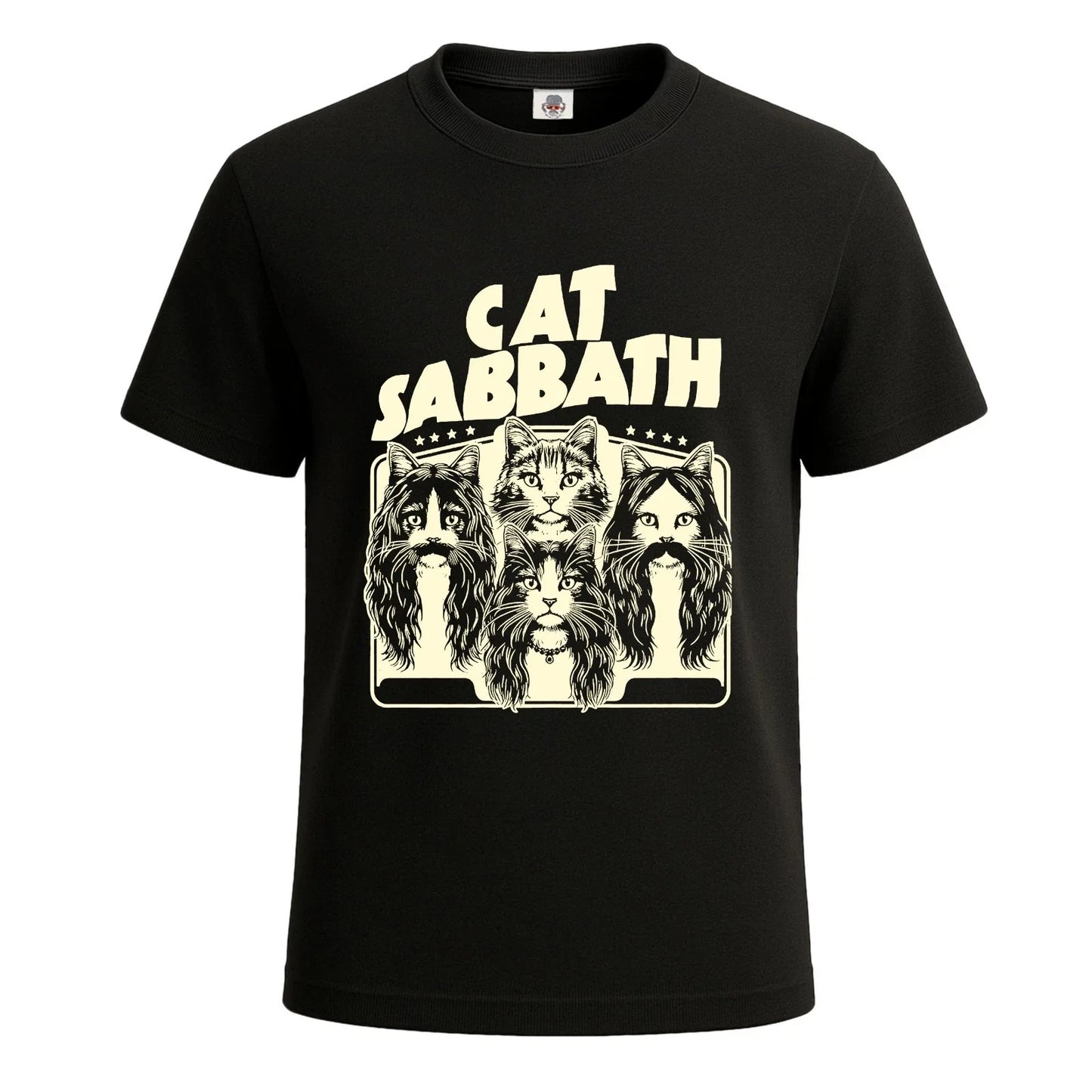 Cat Sabbath Novelty Funny Graphic Joke Men's T Shirt Funny Party Shirt Top Tee Unisex T-shirt, Sweatshirt, Hoodie, Long Sleeve Tee - T-Shirt, Sweatshirt, Hoodie