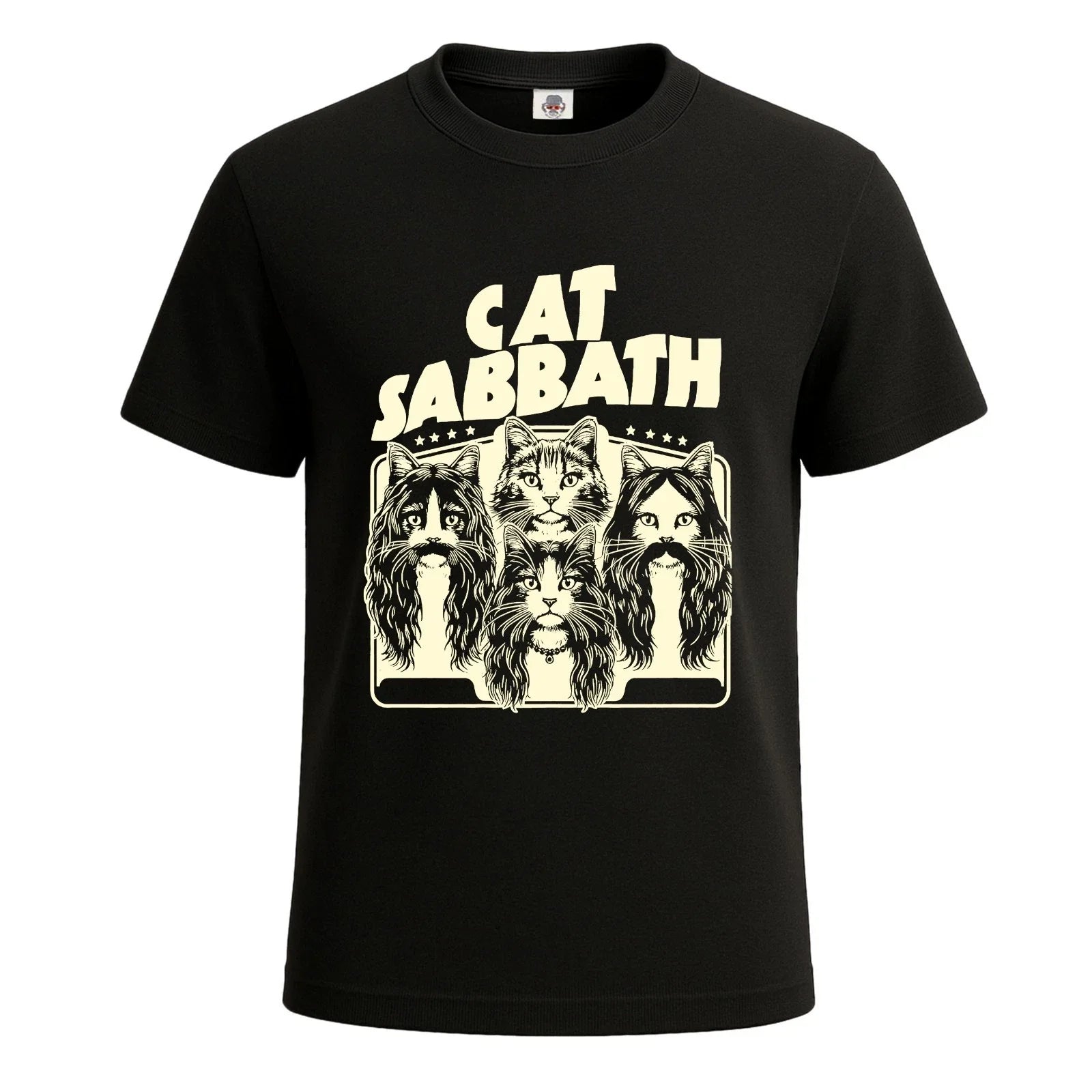 Cat Sabbath Novelty Funny Graphic Joke Men's T Shirt Funny Party Shirt Top Tee Unisex T-shirt, Sweatshirt, Hoodie, Long Sleeve Tee - T-Shirt, Sweatshirt, Hoodie