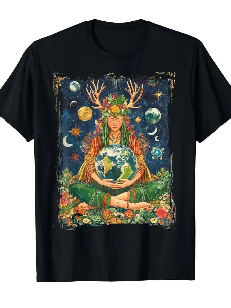Greek Goddess Pagan Mother Earth Day T-Shirt Unisex T-shirt, Sweatshirt, Hoodie, Long Sleeve Tee - T-Shirt, Sweatshirt, Hoodie