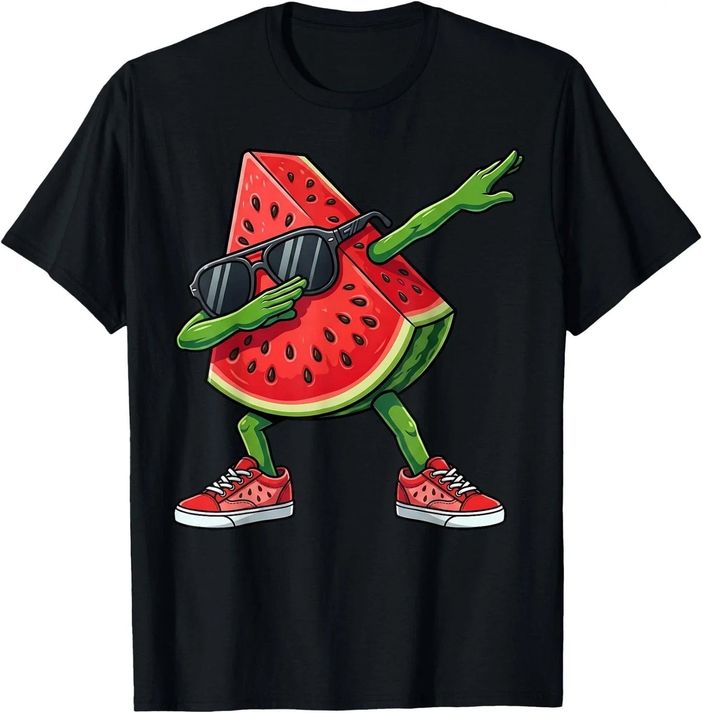 Dabbing Watermelon Kawaii Summer Tropical Fruit Lovers T-Shirt Unisex T-shirt, Sweatshirt, Hoodie, Long Sleeve Tee - T-Shirt, Sweatshirt, Hoodie