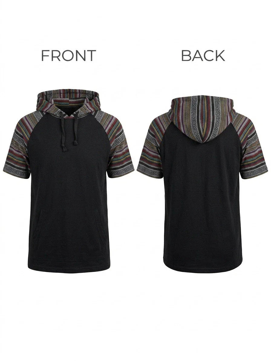 Unixes Beautiful Giant Baja Hoodie Tee Black Serape Short Sleeve Mens L 09-9 Unisex T-shirt, Sweatshirt, Hoodie, Long Sleeve Tee - T-Shirt, Sweatshirt, Hoodie