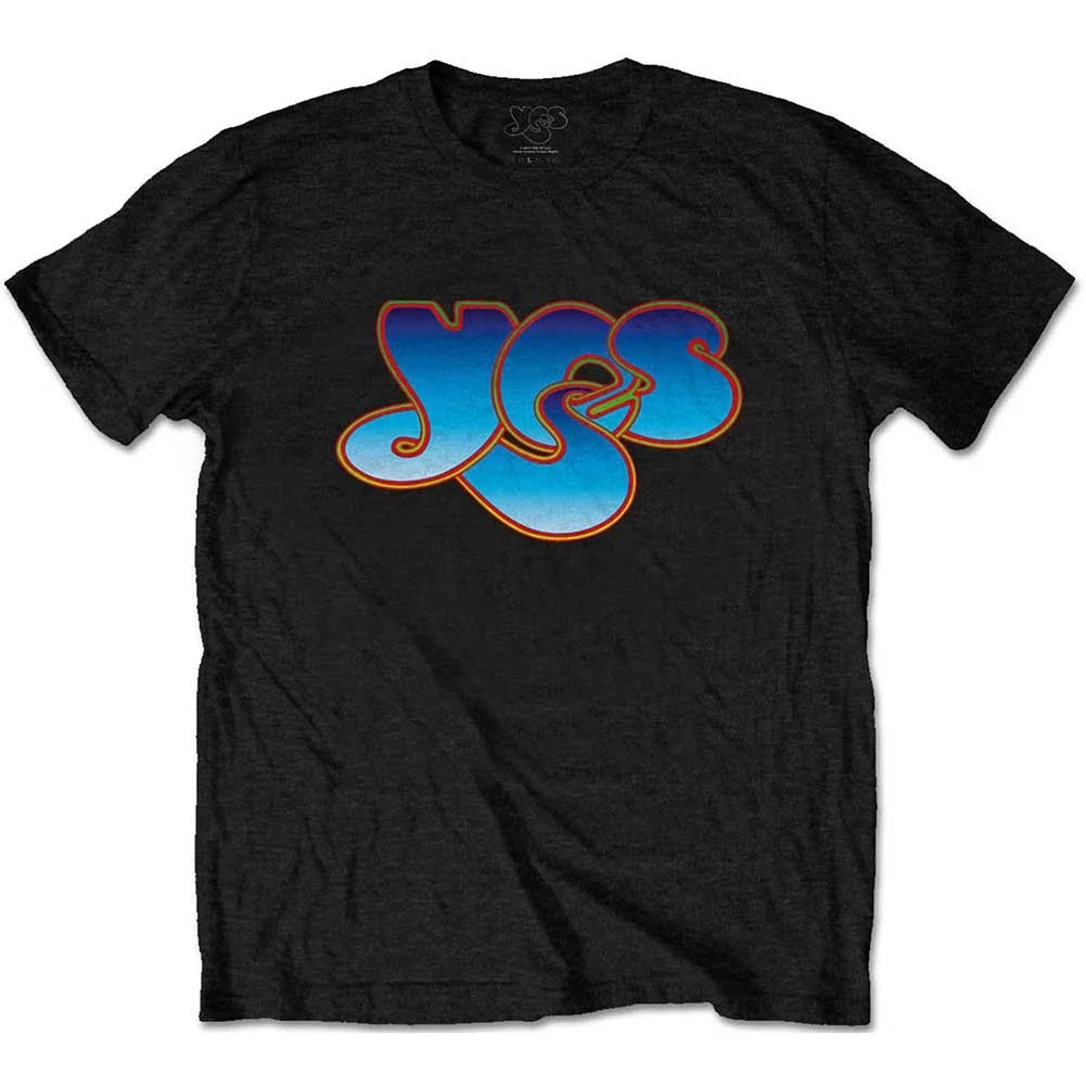 Men's Yes Classic Blue Logo Slim Fit T-shirt Medium Black Unisex T-shirt, Sweatshirt, Hoodie, Long Sleeve Tee - T-Shirt, Sweatshirt, Hoodie