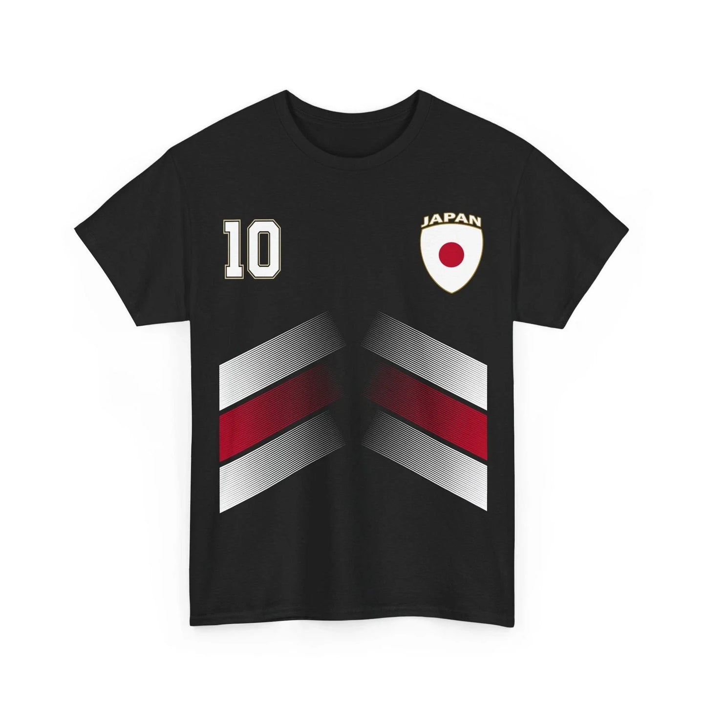 Japan Soccer T-Shirt, Japanese Flag Soccer Jersey Number 10 Shirt Unisex T-shirt, Sweatshirt, Hoodie, Long Sleeve Tee - T-Shirt, Sweatshirt, Hoodie