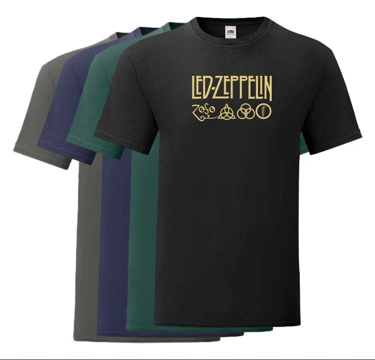 Led Zeppelin golden  Symbols T-shirt - Hard rock / heavy metal tee gift for him Unisex T-shirt, Sweatshirt, Hoodie, Long Sleeve Tee - T-Shirt, Sweatshirt, Hoodie
