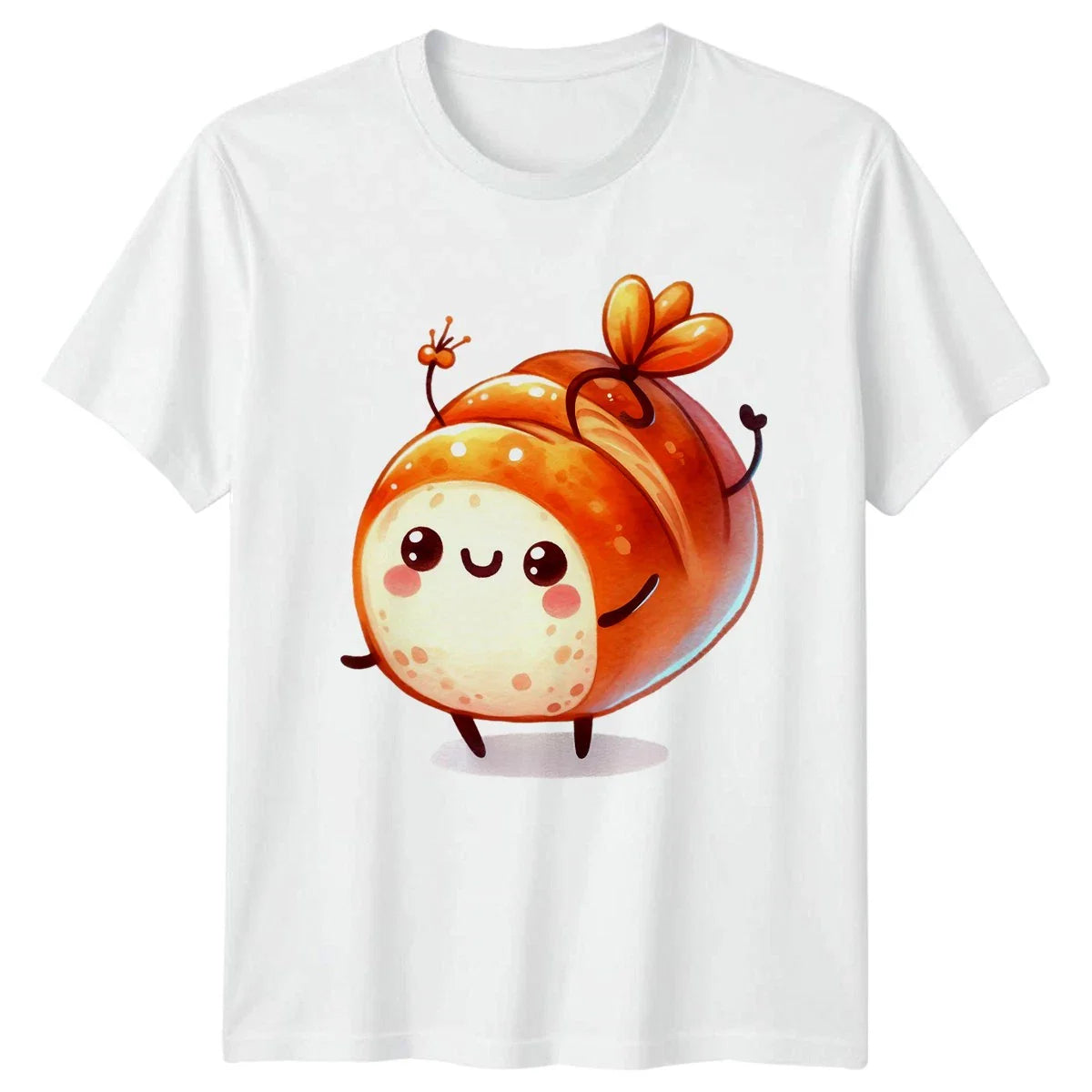 Adorable Kawaii Smiling Sushi Roll T-Shirt Sushi Food Birthday Gift Unisex T-shirt, Sweatshirt, Hoodie, Long Sleeve Tee - T-Shirt, Sweatshirt, Hoodie