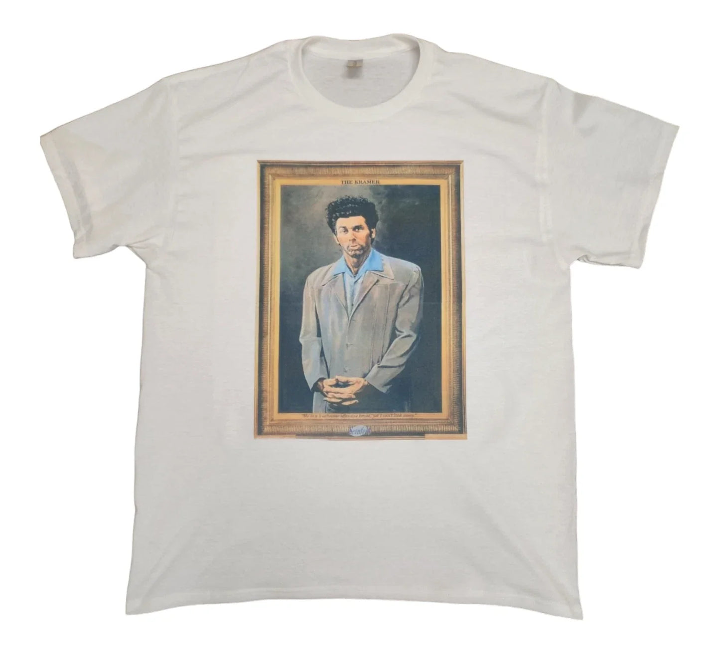 Men's The Kramer White T-shirt Seinfeld Funny Unisex Soft Style Retro Vintage Unisex T-shirt, Sweatshirt, Hoodie, Long Sleeve Tee - T-Shirt, Sweatshirt, Hoodie