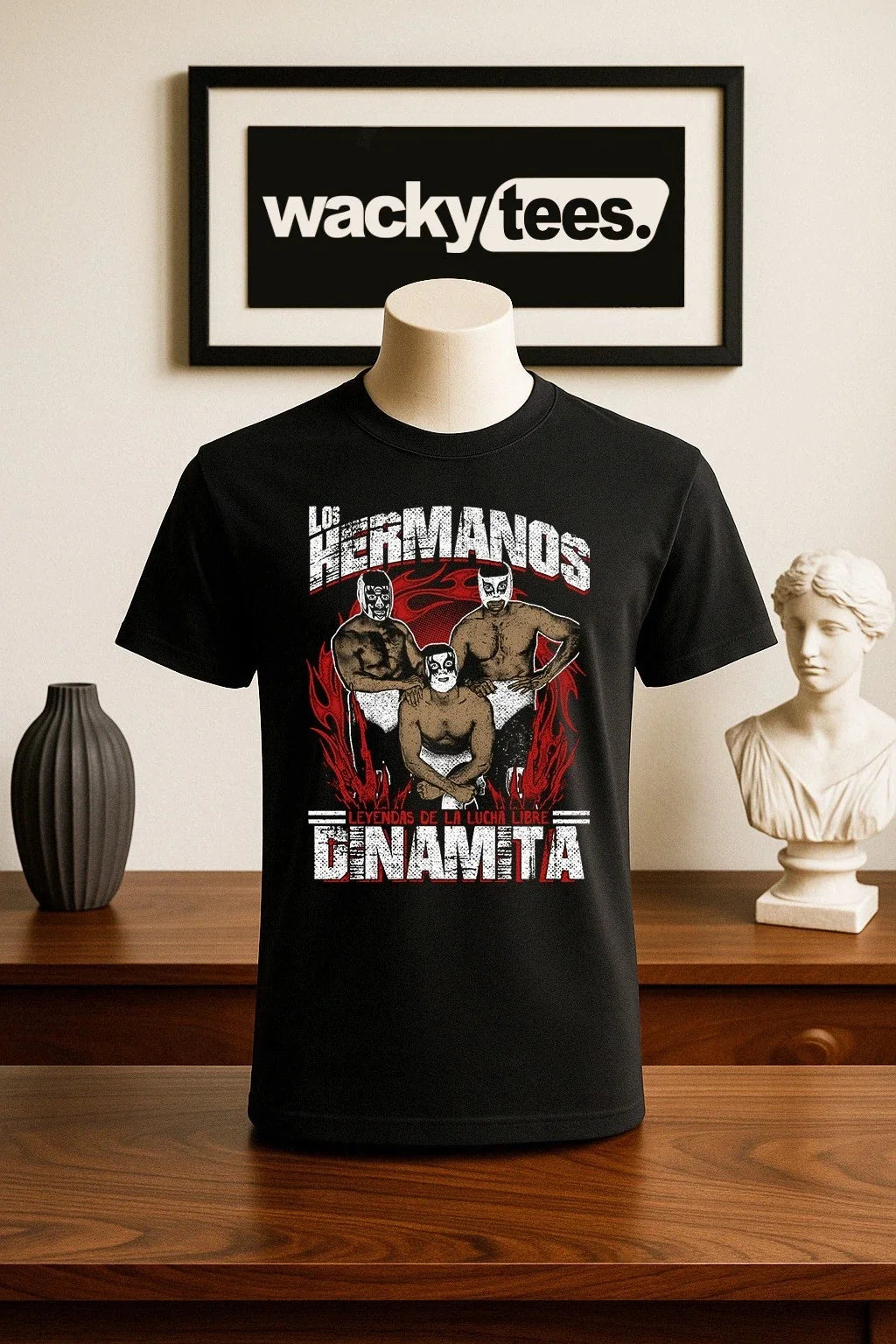 Lucha Libre Los Hermanos Dinamita Wrestling Style Graphic Tee Shirt Unisex T-shirt, Sweatshirt, Hoodie, Long Sleeve Tee - T-Shirt, Sweatshirt, Hoodie