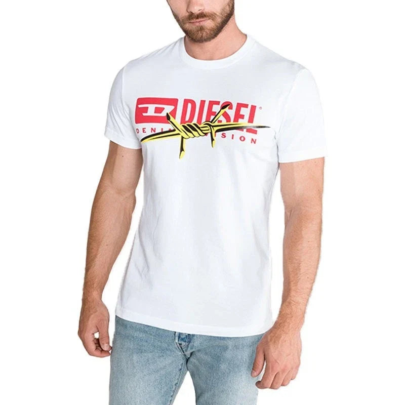 Mens T-Shirt DIESEL T DIEGO BX2 Crew Neck Short Sleeve Casual white Cotton Tee Unisex T-shirt, Sweatshirt, Hoodie, Long Sleeve Tee - T-Shirt, Sweatshirt, Hoodie
