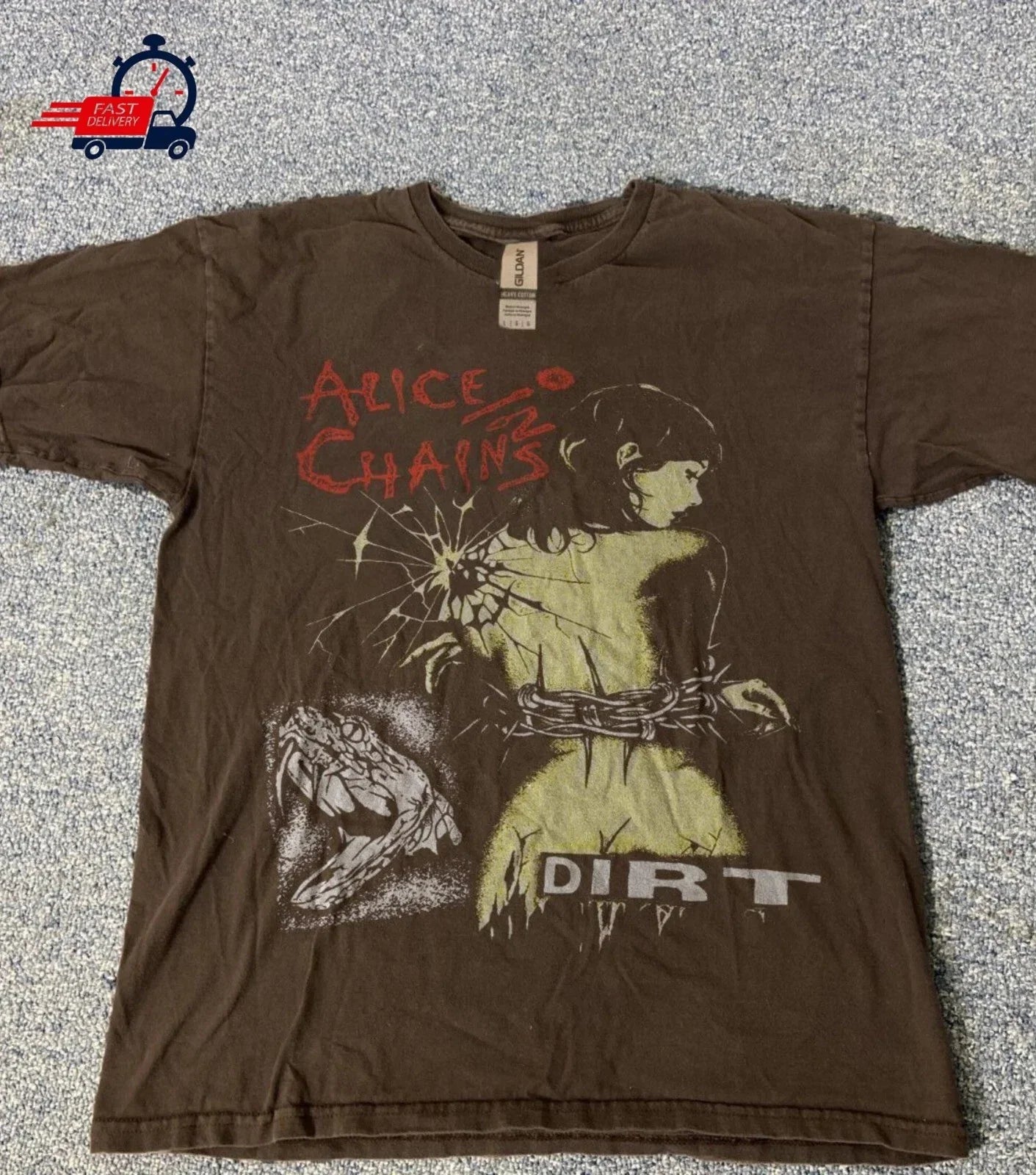 Alice In Chains Dirt Album T-Shirt Y2k Band Tee Unisex Dark Choco S-5XL Reprint Unisex T-shirt, Sweatshirt, Hoodie, Long Sleeve Tee - T-Shirt, Sweatshirt, Hoodie