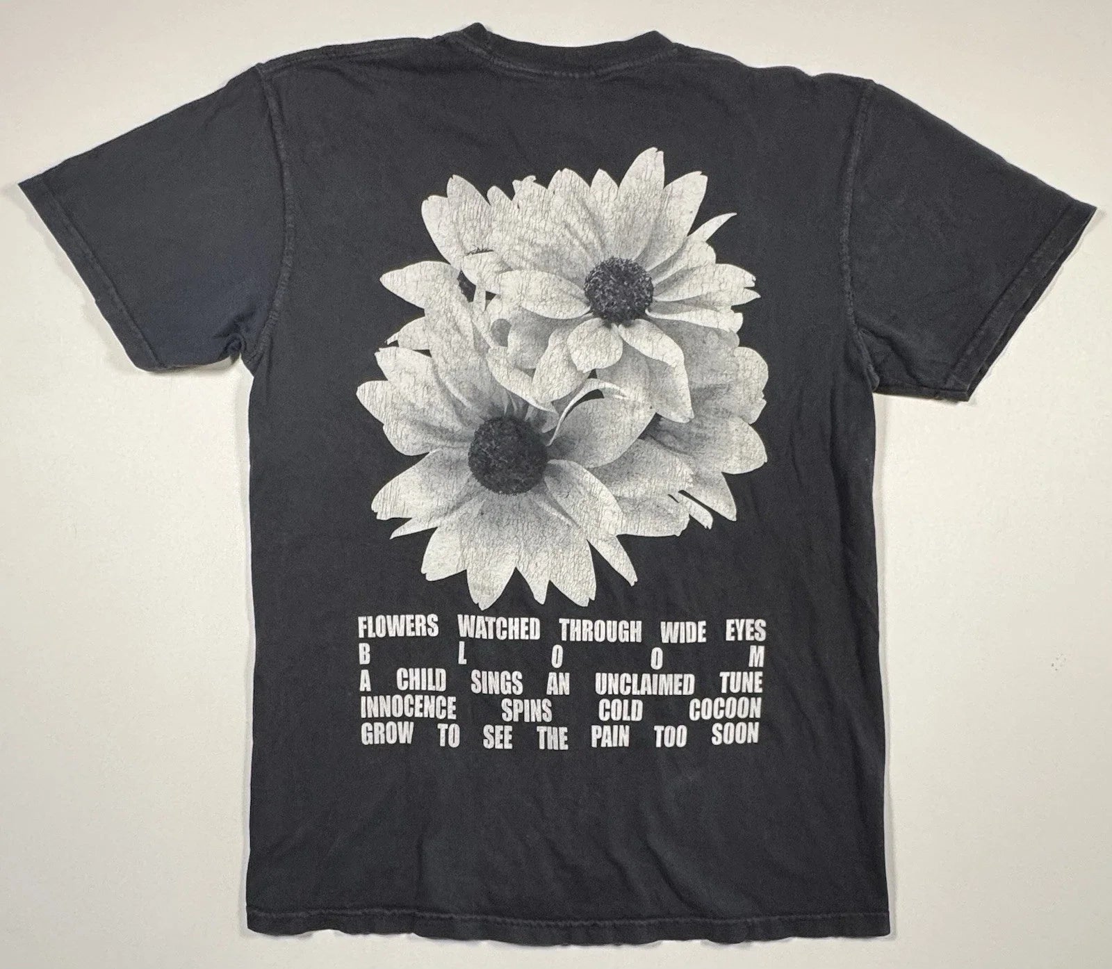 The Breaks T-Shirt Mens Medium Black Faded Floral Print Streetwear Graphic Tee Unisex T-shirt, Sweatshirt, Hoodie, Long Sleeve Tee - T-Shirt, Sweatshirt, Hoodie