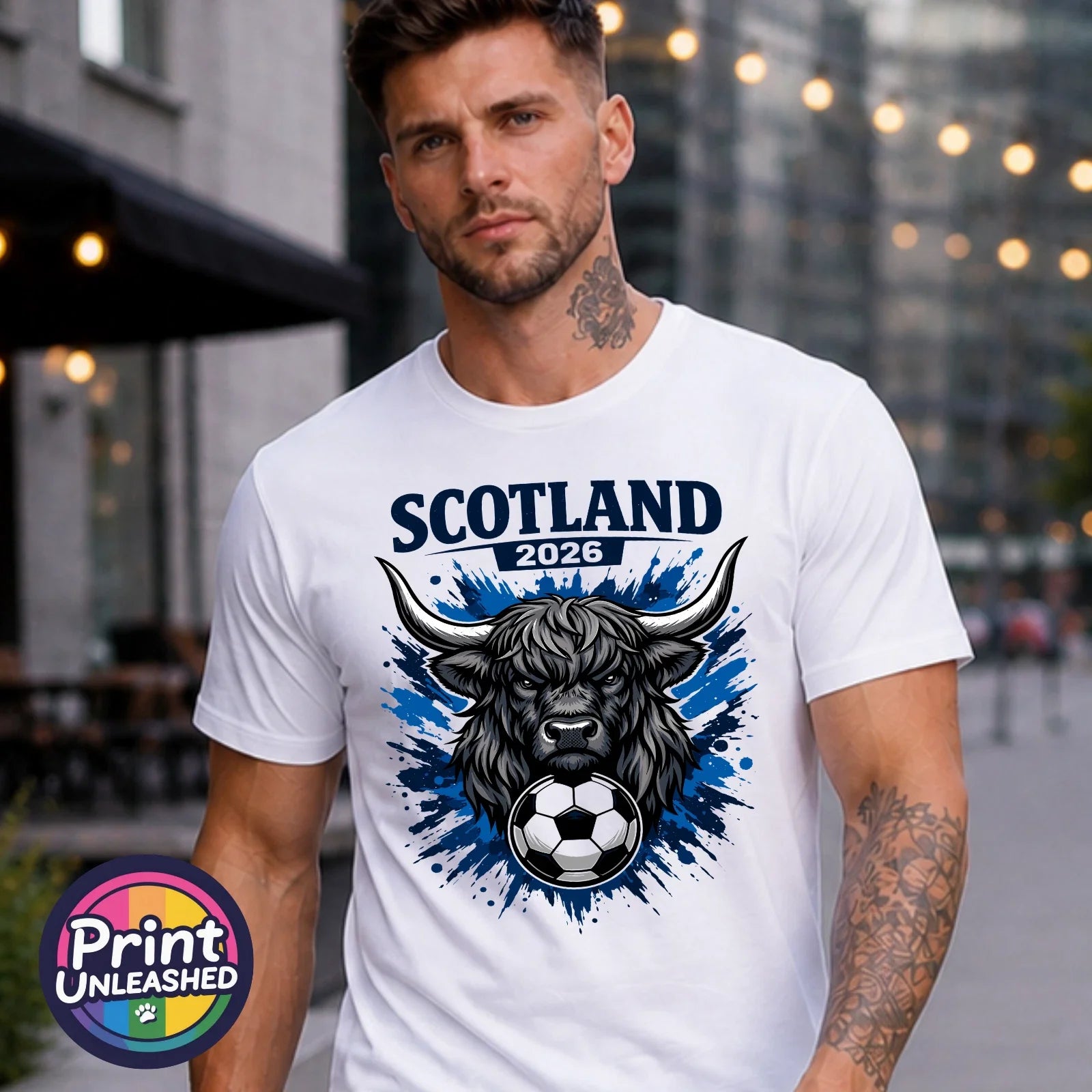 Scotland 2026 Tee World Cup Highland Cow T-Shirt Unisex Football Fan Top S-2XL Unisex T-shirt, Sweatshirt, Hoodie, Long Sleeve Tee - T-Shirt, Sweatshirt, Hoodie