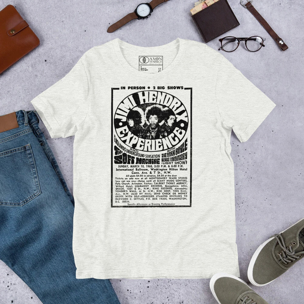 Unisex Graphic Jimi Hendrix Rock Concert t-shirt Unisex T-shirt, Sweatshirt, Hoodie, Long Sleeve Tee - T-Shirt, Sweatshirt, Hoodie