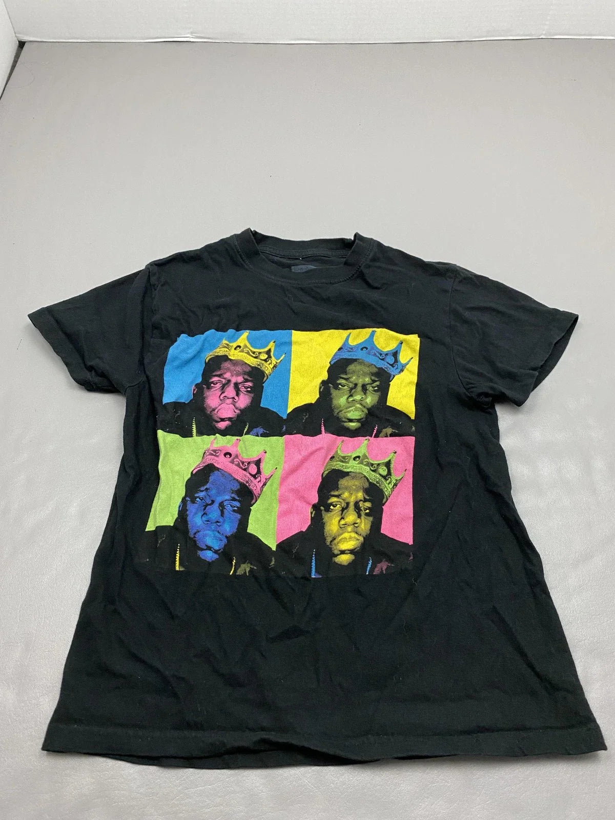 The Notorious B.I.G. Shirt Mens S Black Pop Art Crown Graphic Tee Tagless Cotton Unisex T-shirt, Sweatshirt, Hoodie, Long Sleeve Tee - T-Shirt, Sweatshirt, Hoodie