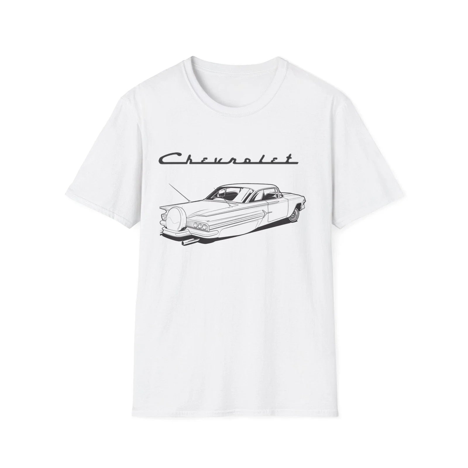 Chevrolet Classic 1960 Impala T-Shirt Sleek Simple Vintage Car American Muscle Unisex T-shirt, Sweatshirt, Hoodie, Long Sleeve Tee - T-Shirt, Sweatshirt, Hoodie
