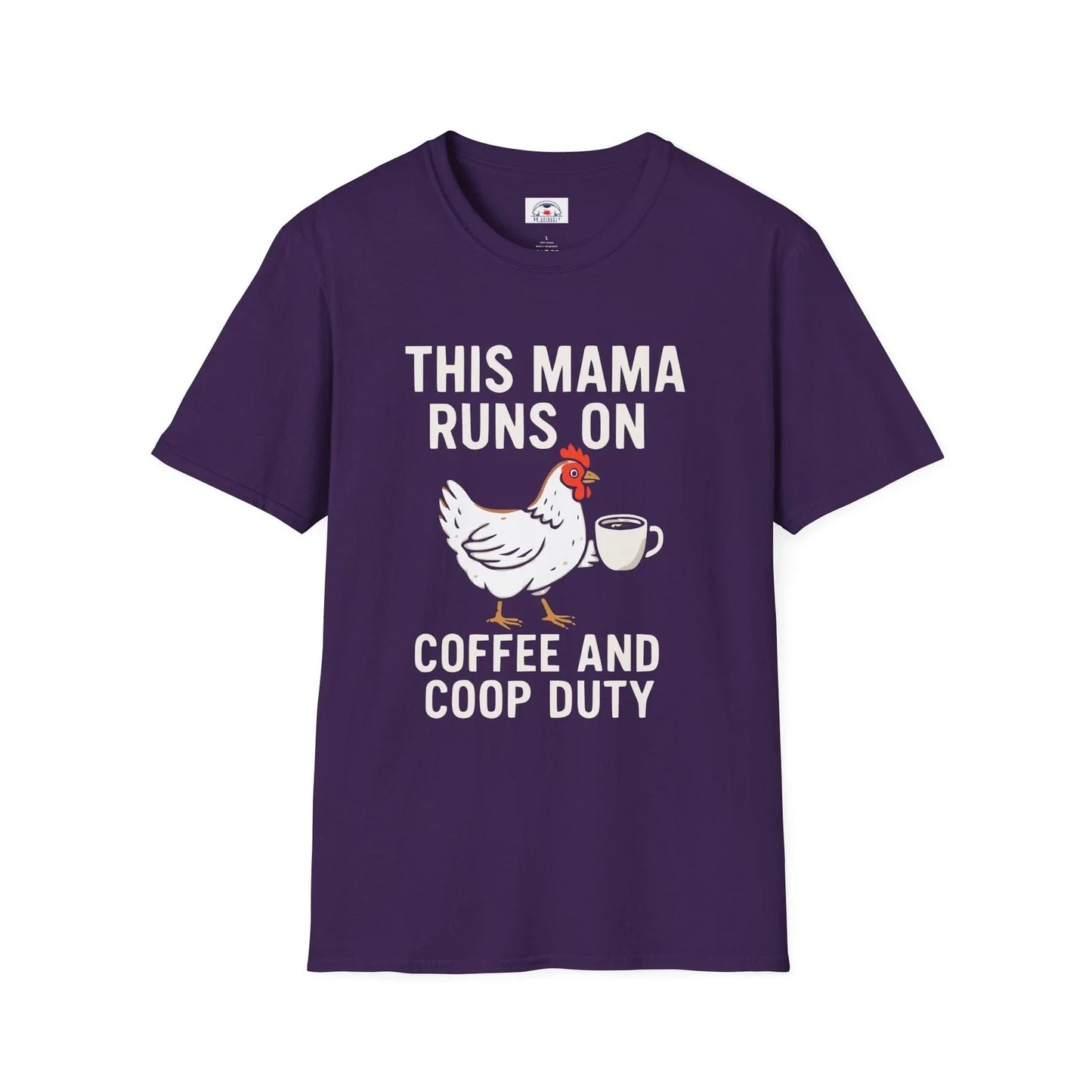 Farmhouse Style Women's T-Shirt Home This Mama Runs on Coffee Chicken Lover Gift Unisex T-shirt, Sweatshirt, Hoodie, Long Sleeve Tee - T-Shirt, Sweatshirt, Hoodie