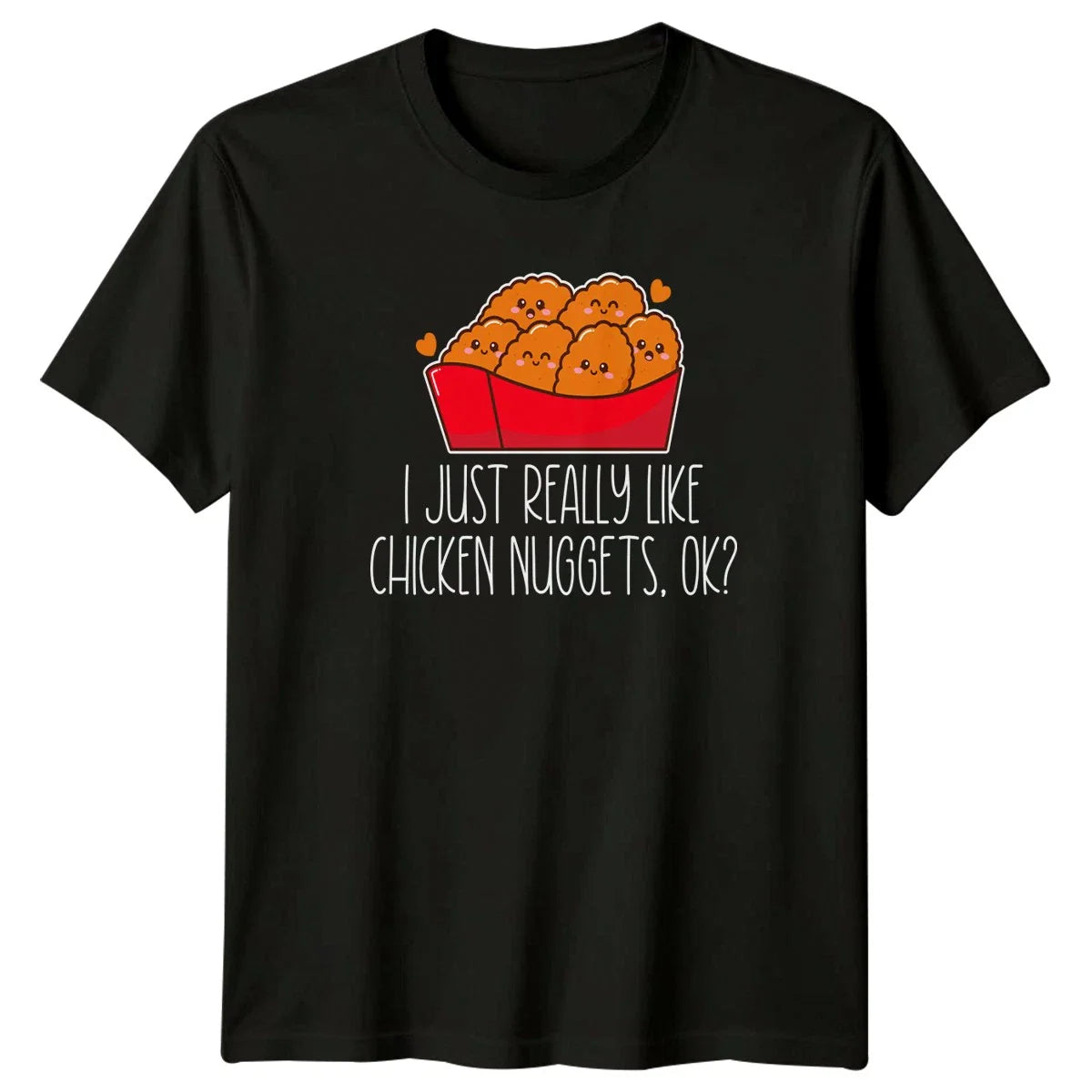I Just Really Like Chicken Nuggets T-Shirt Kawaii Chicken Nugget Food Lover Unisex T-shirt, Sweatshirt, Hoodie, Long Sleeve Tee - T-Shirt, Sweatshirt, Hoodie
