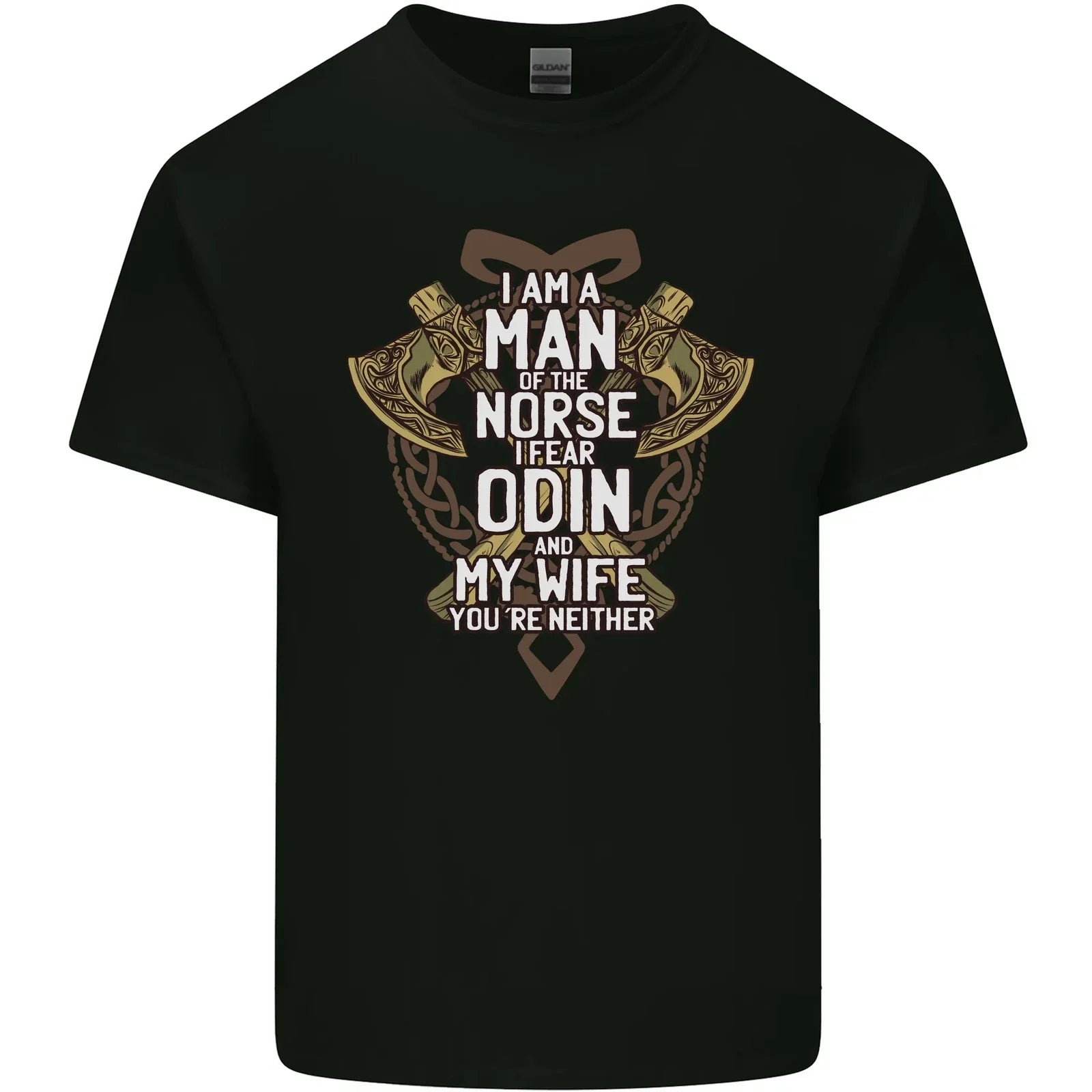 Funny Viking Wife Quote Wedding Anniversary Mens Cotton T-Shirt Tee Top Unisex T-shirt, Sweatshirt, Hoodie, Long Sleeve Tee - T-Shirt, Sweatshirt, Hoodie
