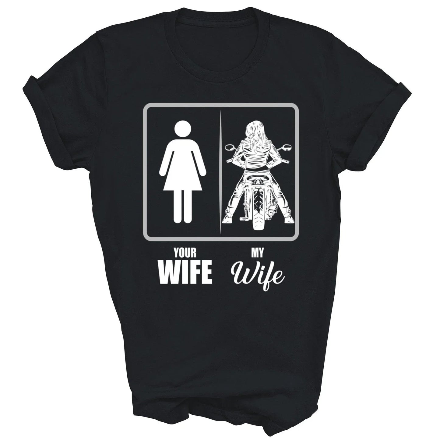 Your Wife My Wife Biker motorcycle Unisex Shirt Gift Unisex T-shirt, Sweatshirt, Hoodie, Long Sleeve Tee - T-Shirt, Sweatshirt, Hoodie