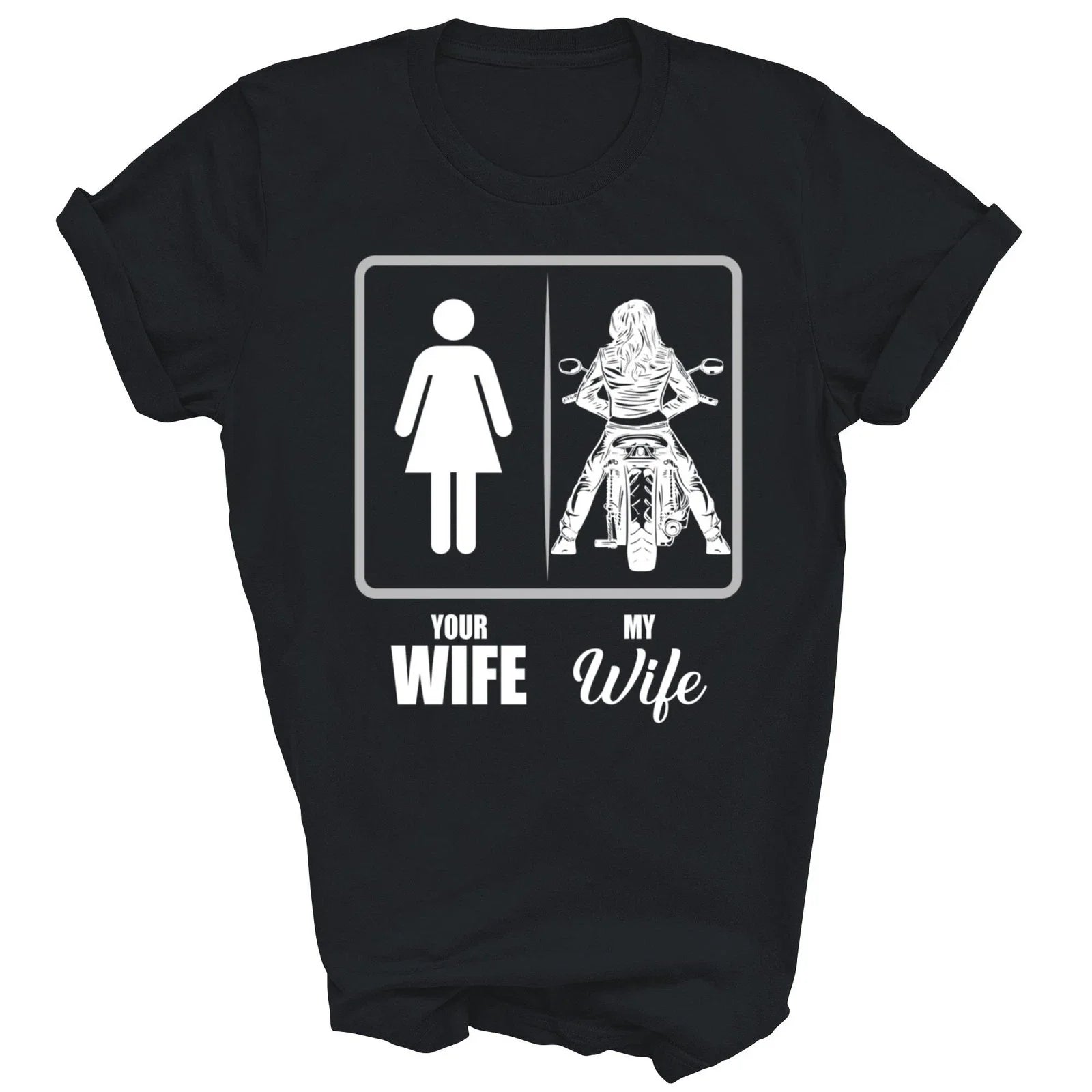 Your Wife My Wife Biker motorcycle Unisex Shirt Gift Unisex T-shirt, Sweatshirt, Hoodie, Long Sleeve Tee - T-Shirt, Sweatshirt, Hoodie