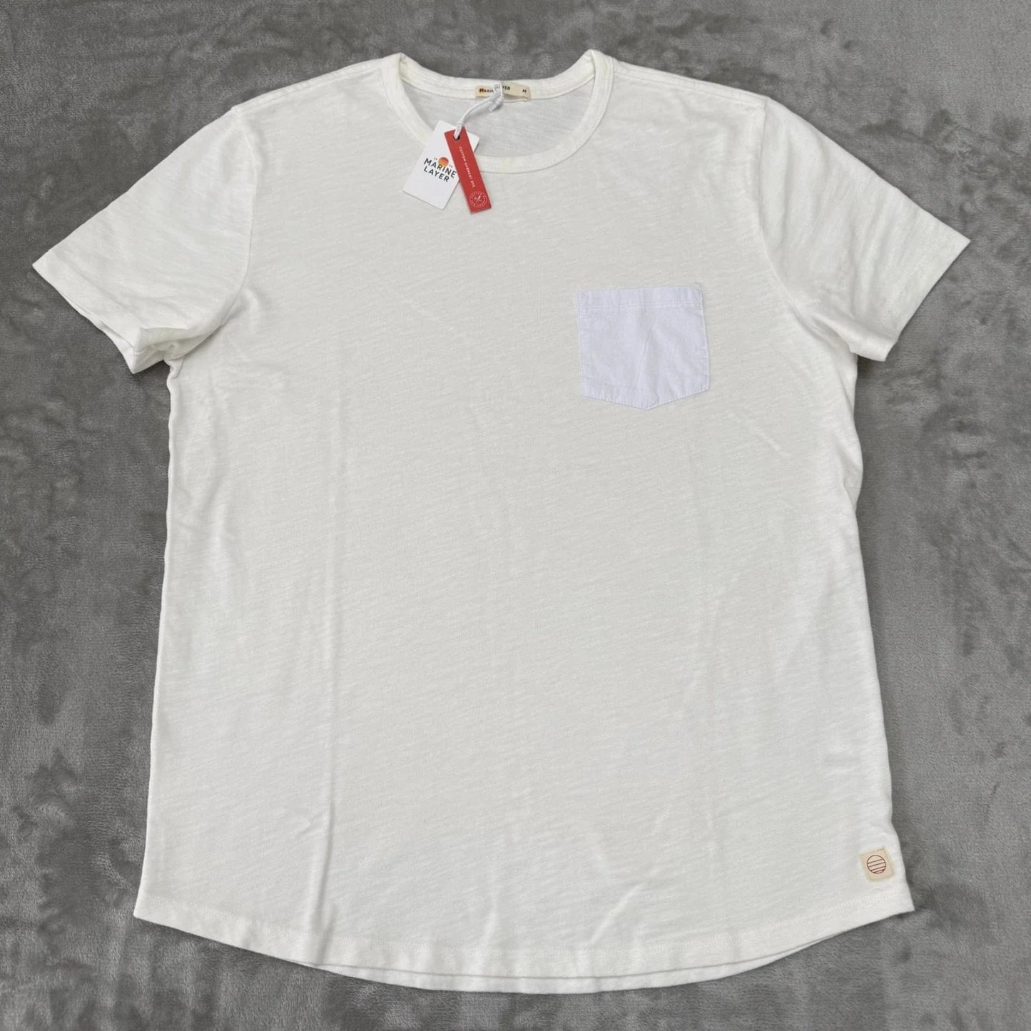Marine Layer Heavy Slub Pocket Tee T-Shirt Mens Medium Antique Cream New NWT Unisex T-shirt, Sweatshirt, Hoodie, Long Sleeve Tee - T-Shirt, Sweatshirt, Hoodie
