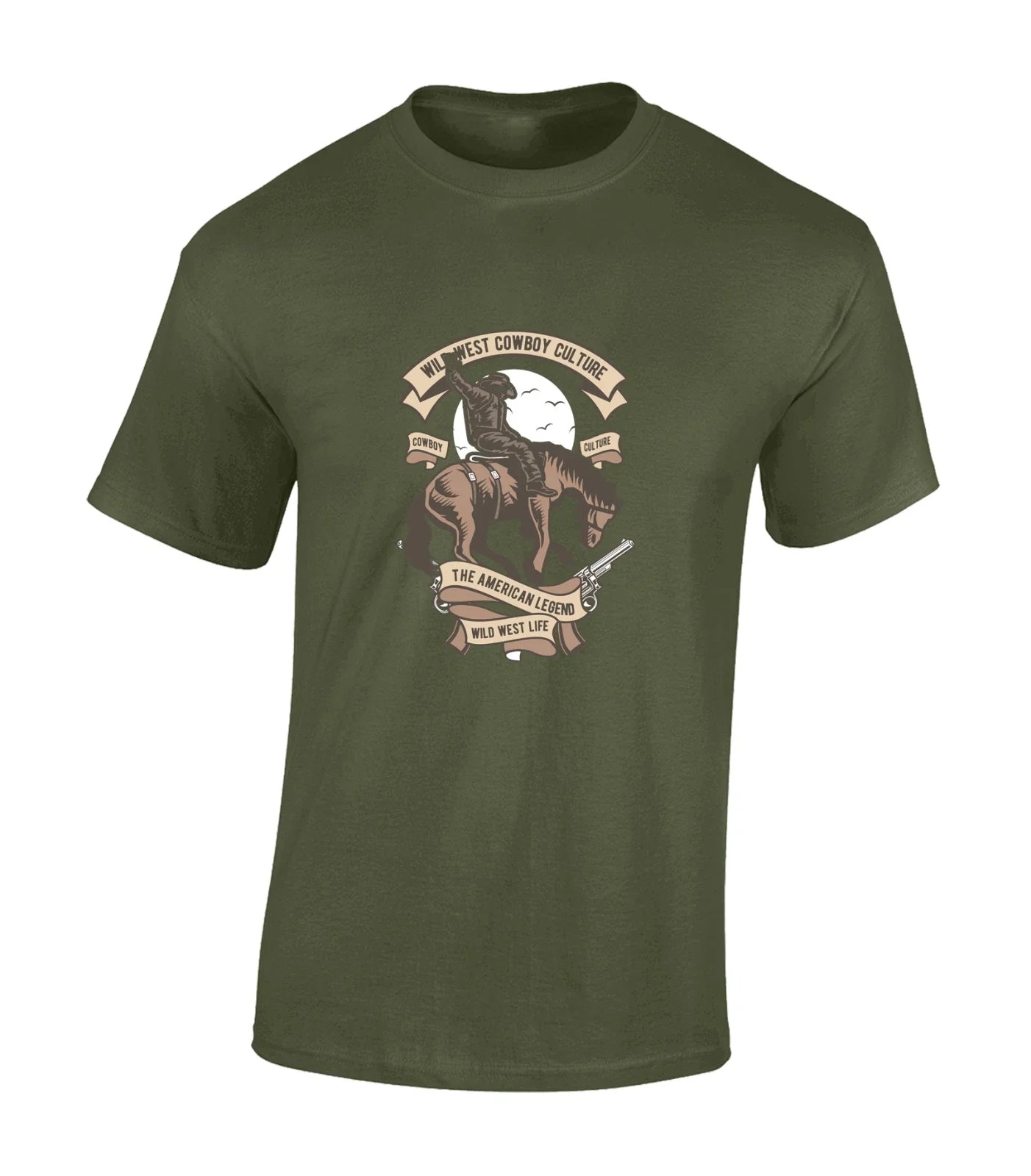 WILD WEST COWBOY CULTURE MENS T SHIRT FUNNY COOL COWBOYS DESIGN TOP Unisex T-shirt, Sweatshirt, Hoodie, Long Sleeve Tee - T-Shirt, Sweatshirt, Hoodie