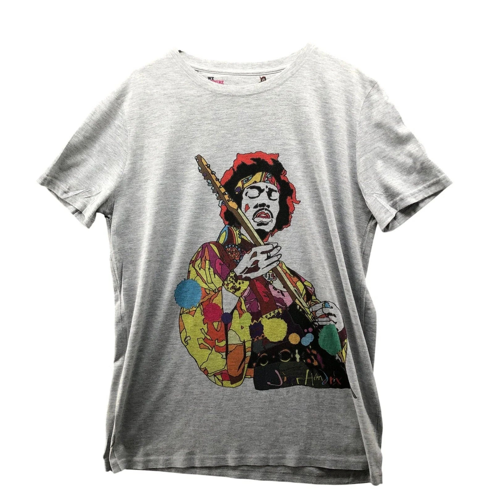 Jimi Hendrix Graphic Pop Art T Shirt Mens XXL Gray Short Sleeve Daniel Davidson Unisex T-shirt, Sweatshirt, Hoodie, Long Sleeve Tee - T-Shirt, Sweatshirt, Hoodie