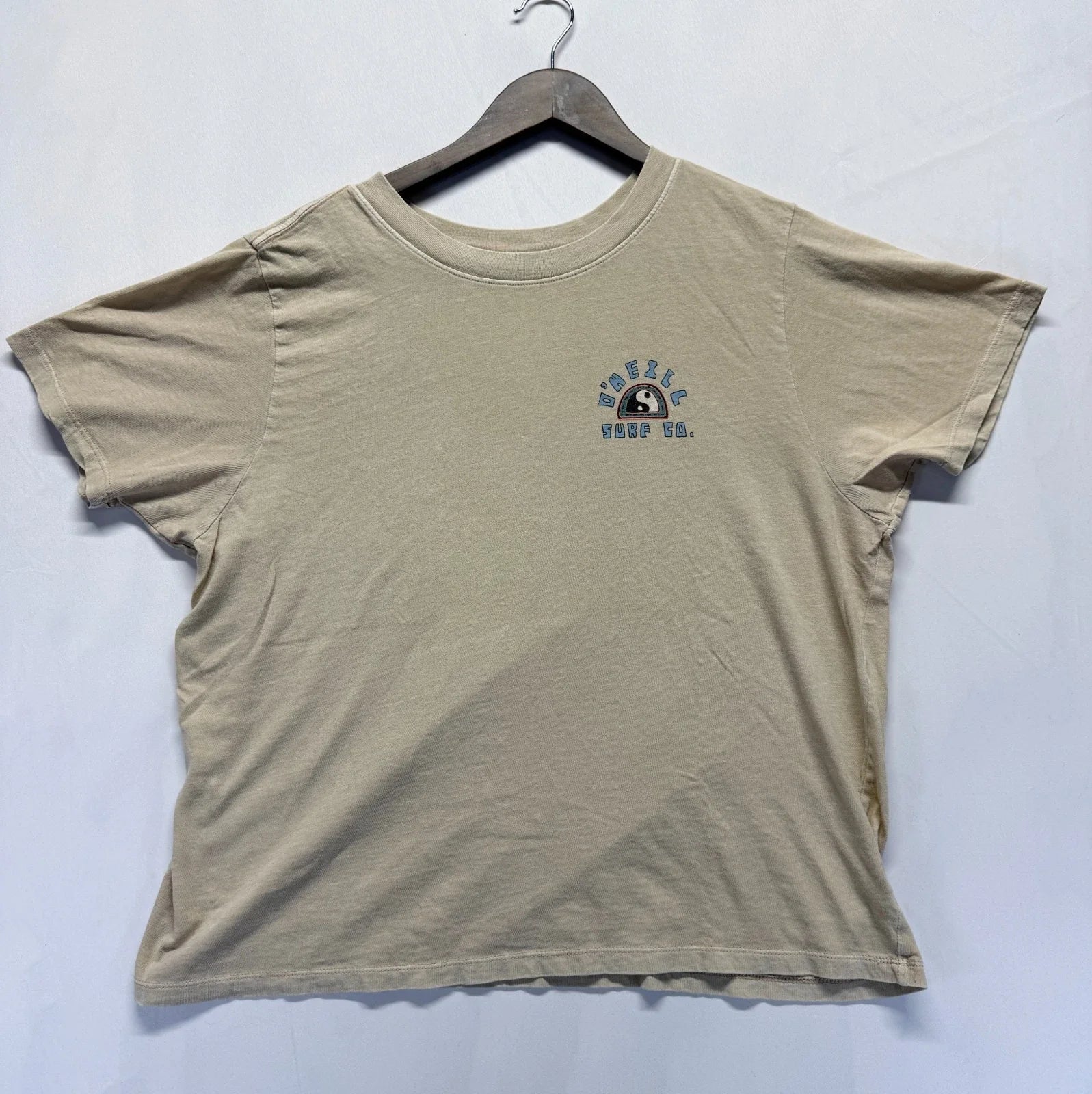 O'Neill Surf Co T Shirt Mens Large Tan Graphic Print First Name In The Water Unisex T-shirt, Sweatshirt, Hoodie, Long Sleeve Tee - T-Shirt, Sweatshirt, Hoodie