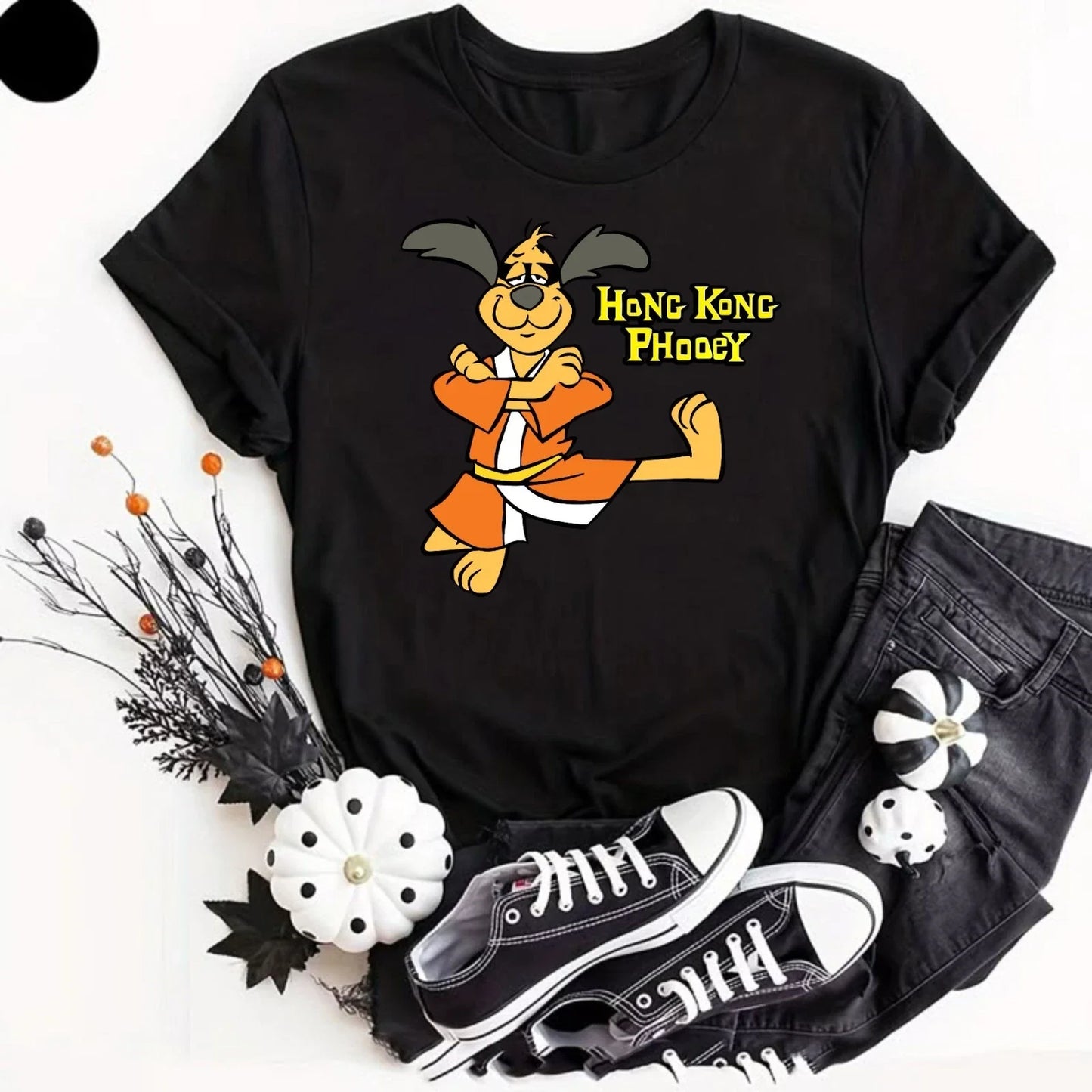 Hong Kong Phooey Cartoon T-Shirt Funny Retro 70s 80s Vintage TV Kung Fu Shirt Unisex T-shirt, Sweatshirt, Hoodie, Long Sleeve Tee - T-Shirt, Sweatshirt, Hoodie