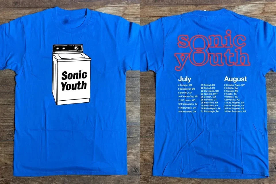 1995 Sonnic Youth Washing Machine American Tour T-Shirt, Sonnic Youth T-Shirt Unisex T-shirt, Sweatshirt, Hoodie, Long Sleeve Tee - T-Shirt, Sweatshirt, Hoodie