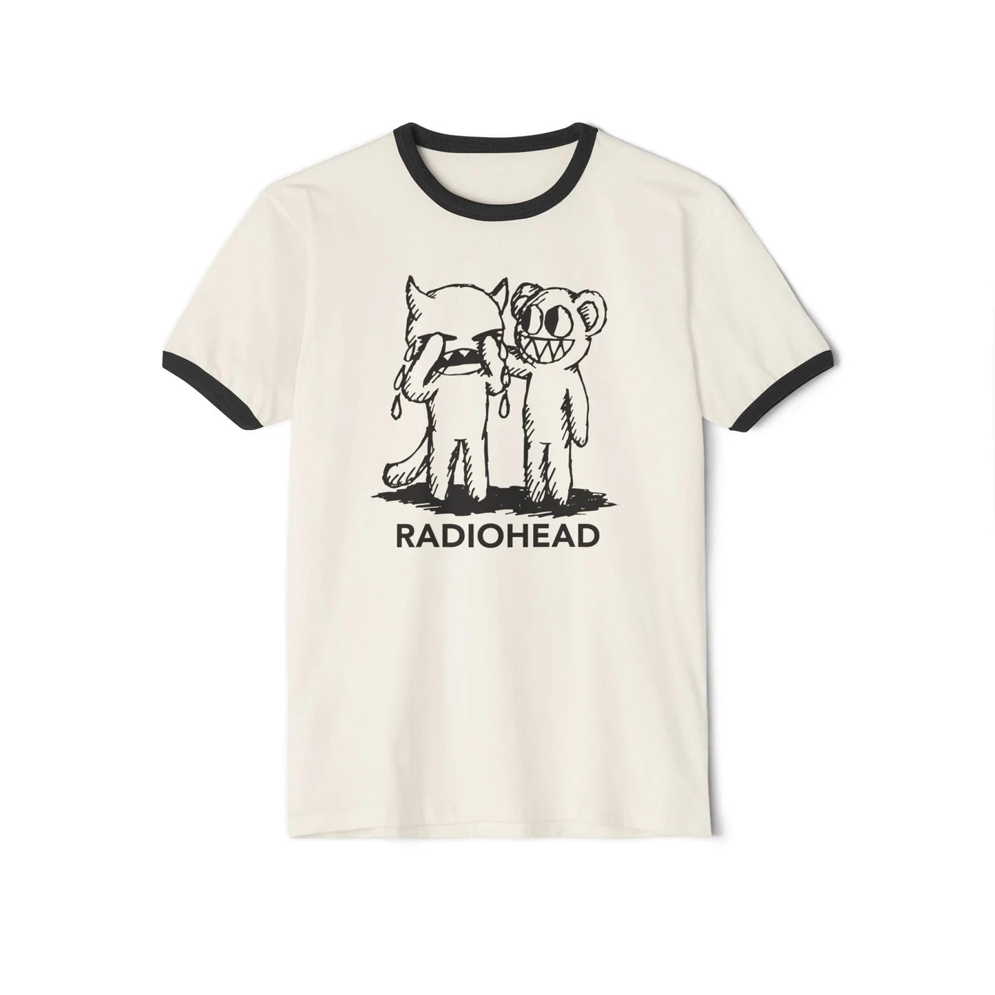 Radiohead Crying Devil Unisex Cotton Ringer T-Shirt Unisex T-shirt, Sweatshirt, Hoodie, Long Sleeve Tee - T-Shirt, Sweatshirt, Hoodie