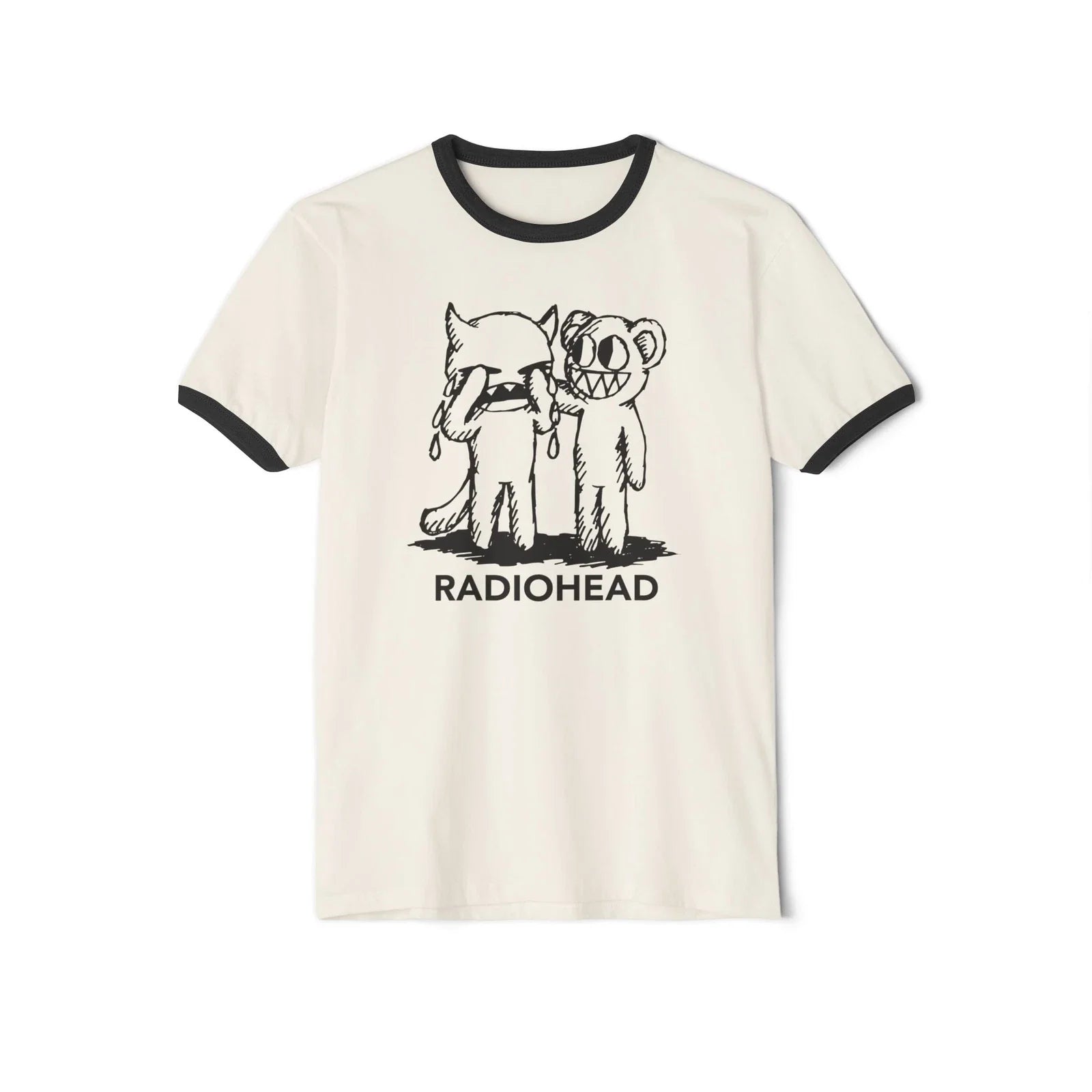 Radiohead Crying Devil Unisex Cotton Ringer T-Shirt Unisex T-shirt, Sweatshirt, Hoodie, Long Sleeve Tee - T-Shirt, Sweatshirt, Hoodie