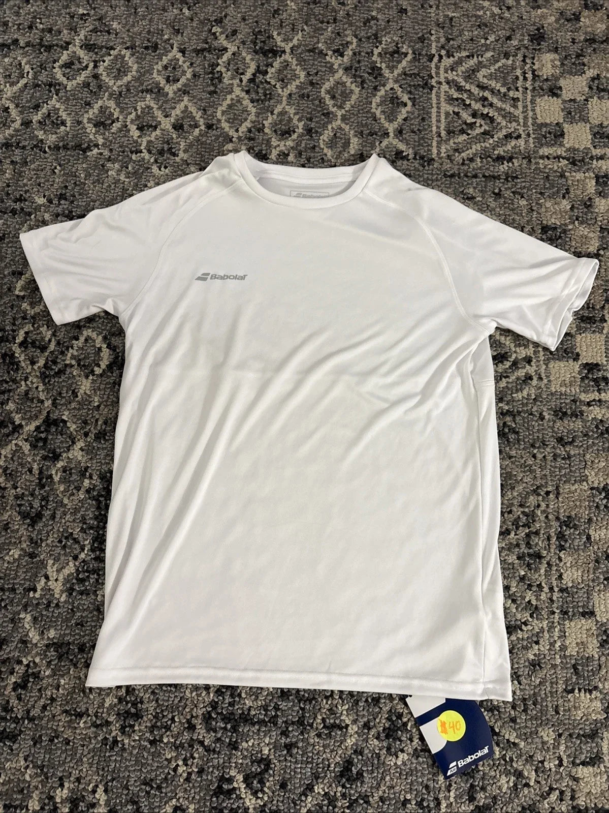 Babolat Mens Medium Play Crew Neck Tee Shirt White BRAND NEW Unisex T-shirt, Sweatshirt, Hoodie, Long Sleeve Tee - T-Shirt, Sweatshirt, Hoodie