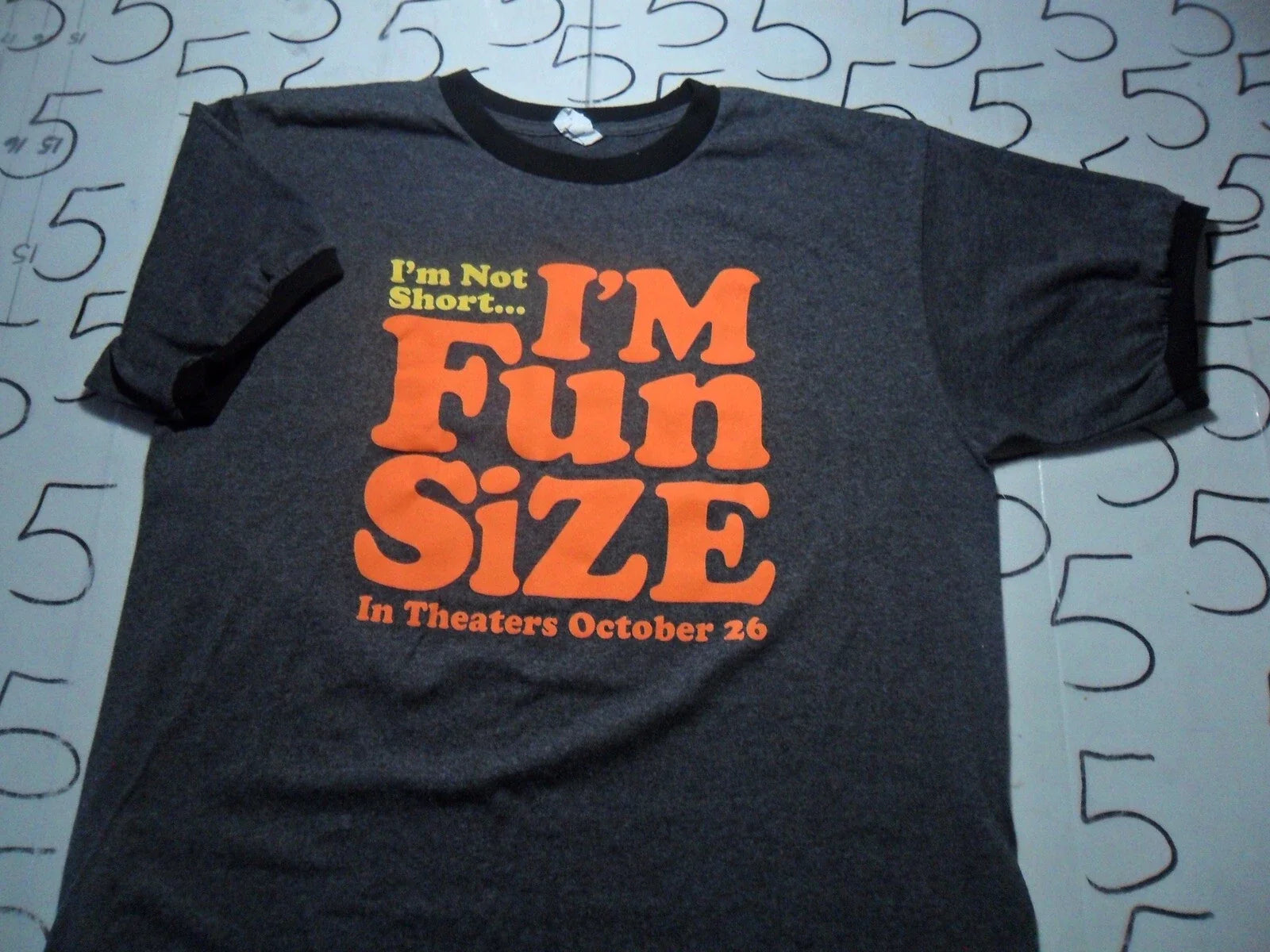 Large NWOT Im Not Short Im Fun Size In Theaters 10/26 Shirt Unisex T-shirt, Sweatshirt, Hoodie, Long Sleeve Tee - T-Shirt, Sweatshirt, Hoodie