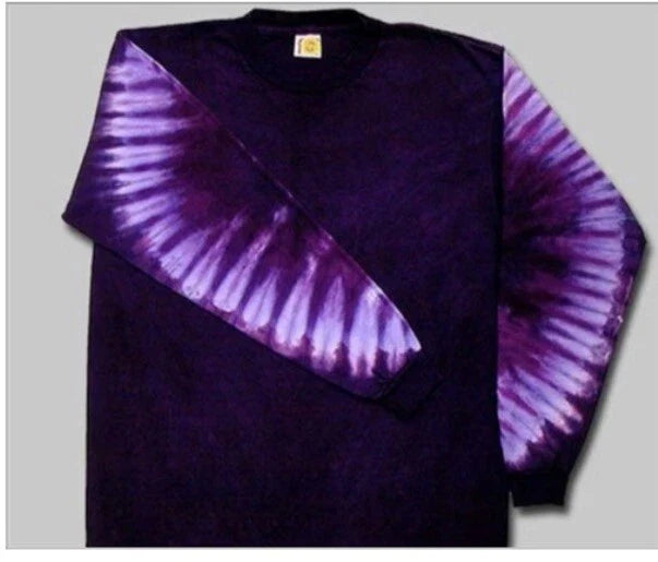 Long Sleeve Purple Tie Dye shirt - Only sleeves are dyed Purple tie dye shirt Unisex T-shirt, Sweatshirt, Hoodie, Long Sleeve Tee - T-Shirt, Sweatshirt, Hoodie