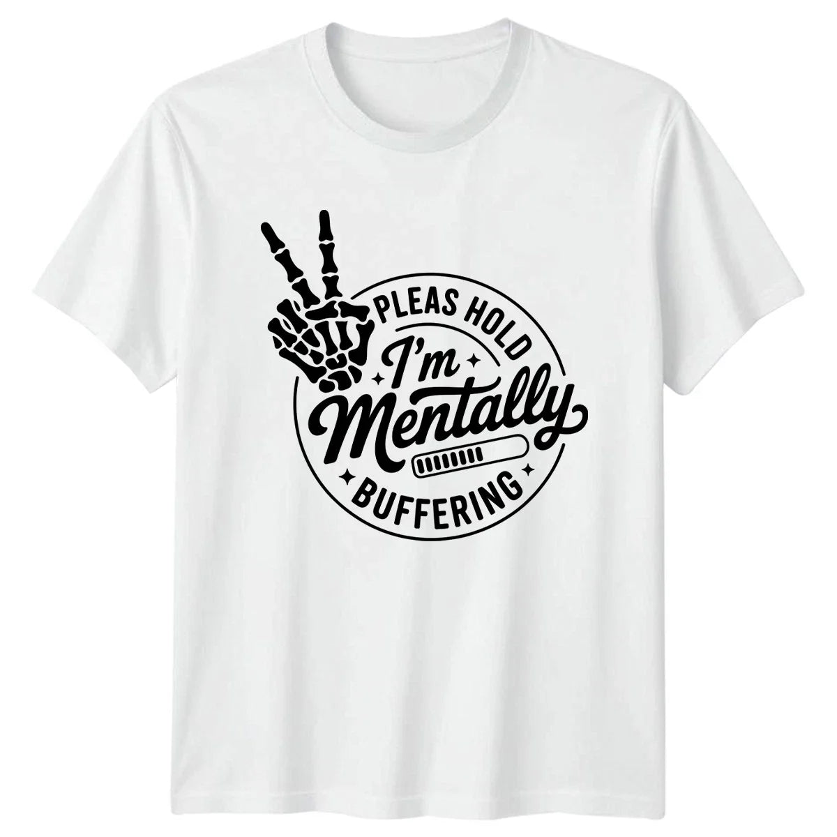 Pleas Hold Im Mentally Buffering T-Shirt Social Anxiety Introvert Unisex T-shirt, Sweatshirt, Hoodie, Long Sleeve Tee - T-Shirt, Sweatshirt, Hoodie