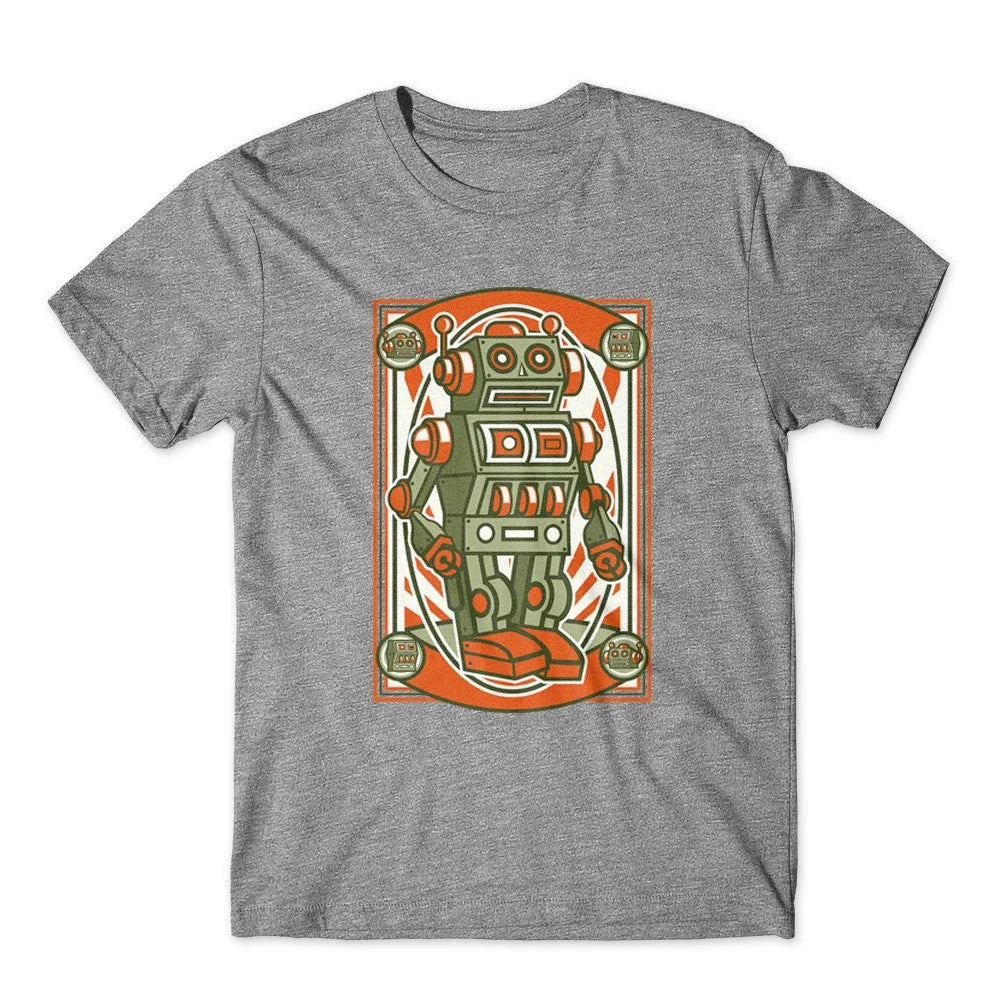 Vintage Robot T-Shirt 100% Cotton Premium Tee New Unisex T-shirt, Sweatshirt, Hoodie, Long Sleeve Tee - T-Shirt, Sweatshirt, Hoodie