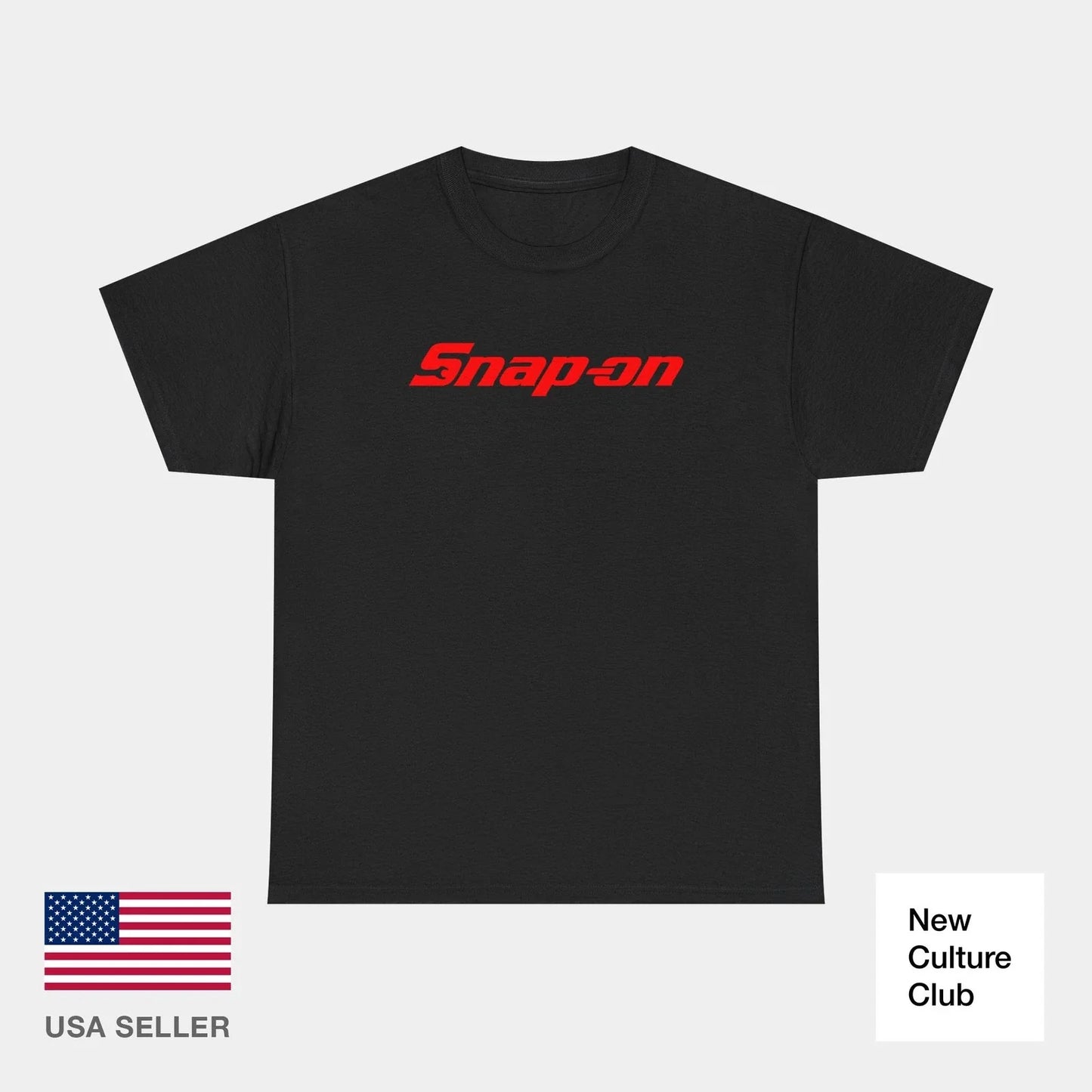 Snap On Tool Unisex Black Red Workwear Merch Inspired Design Heavy Cotton Tee Unisex T-shirt, Sweatshirt, Hoodie, Long Sleeve Tee - T-Shirt, Sweatshirt, Hoodie