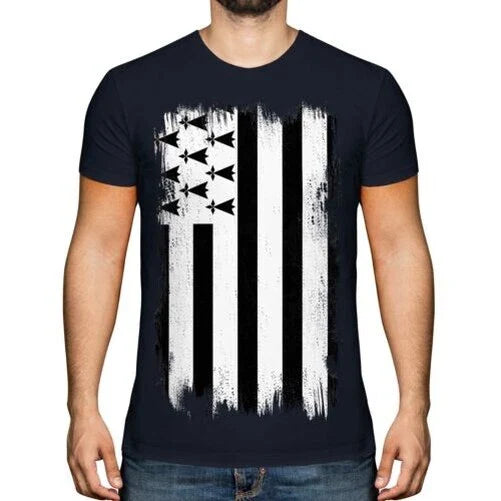 Brittany Grunge Flag T-Shirt T-Shirt Top Football Gift Jersey Clothes Unisex T-shirt, Sweatshirt, Hoodie, Long Sleeve Tee - T-Shirt, Sweatshirt, Hoodie