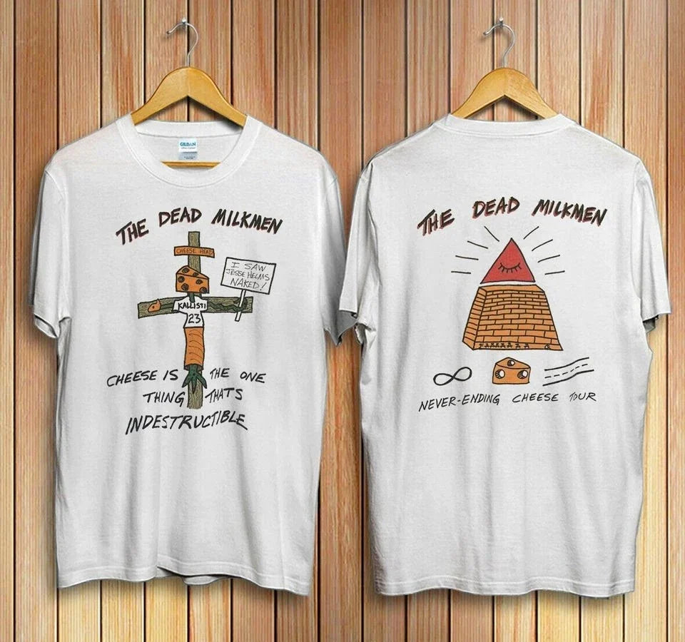 80s The Dead Milkmen The Never Ending Cheese Tour T-Shirt Unisex T-shirt, Sweatshirt, Hoodie, Long Sleeve Tee - T-Shirt, Sweatshirt, Hoodie