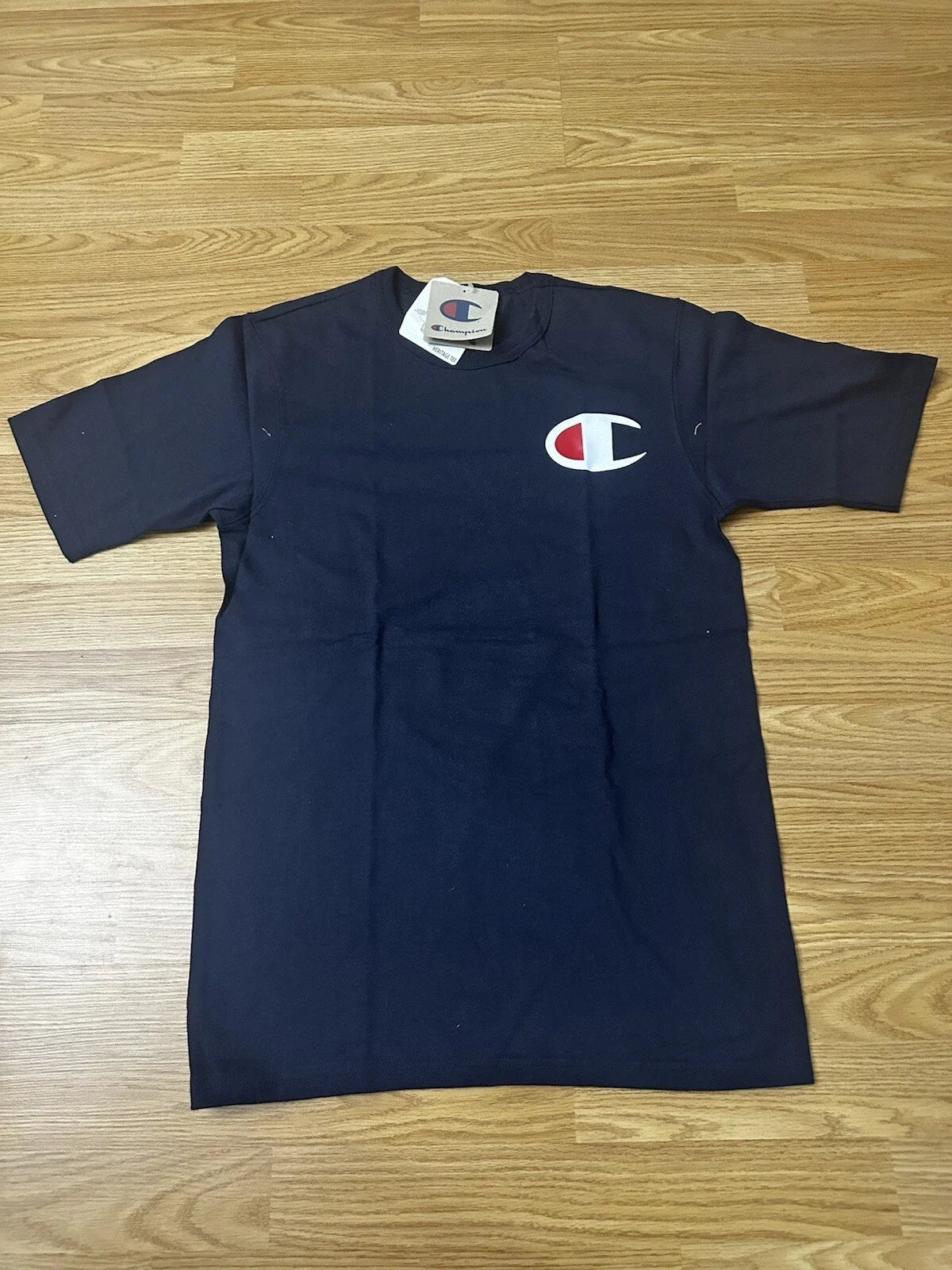 Champion Classic Logo Shirt Classic Navy White Red Size Small Mens Unisex T-shirt, Sweatshirt, Hoodie, Long Sleeve Tee - T-Shirt, Sweatshirt, Hoodie