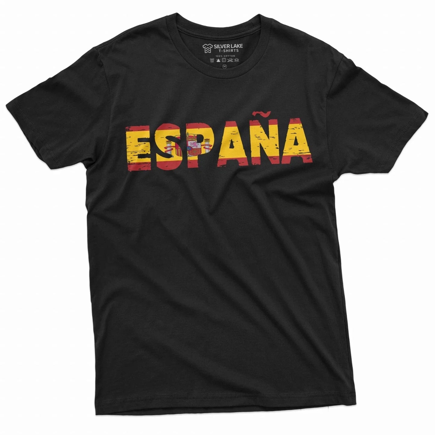 Spain Tshirt Espana Tee Espaa Football Soccer tee Spanish Flag Patriotic shirt Unisex T-shirt, Sweatshirt, Hoodie, Long Sleeve Tee - T-Shirt, Sweatshirt, Hoodie