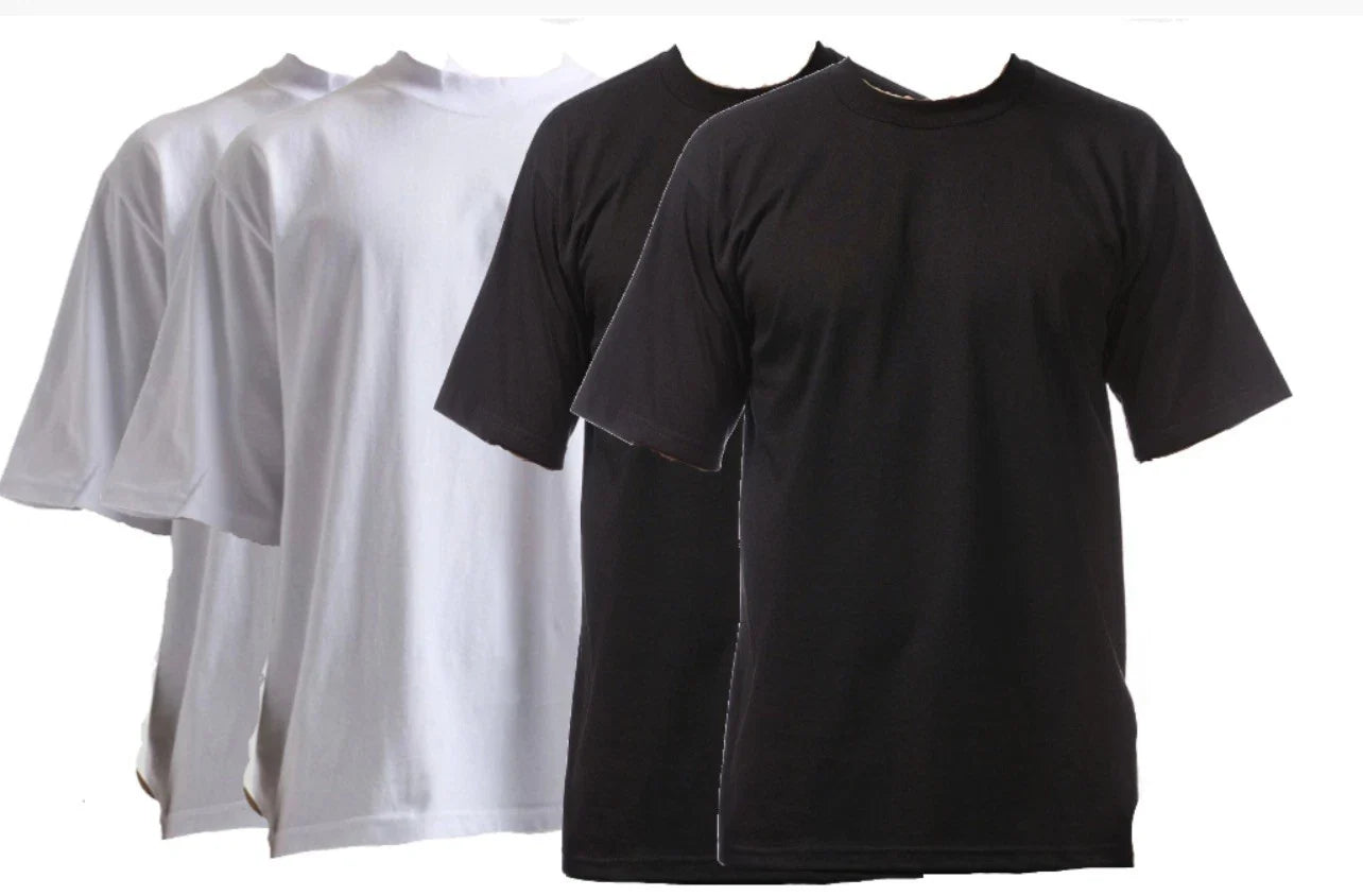 Pack Of 10( 5 white ,5 black) Heavyweight Stylish Plain Top T-Shirt( MEDIUM ) Unisex T-shirt, Sweatshirt, Hoodie, Long Sleeve Tee - T-Shirt, Sweatshirt, Hoodie