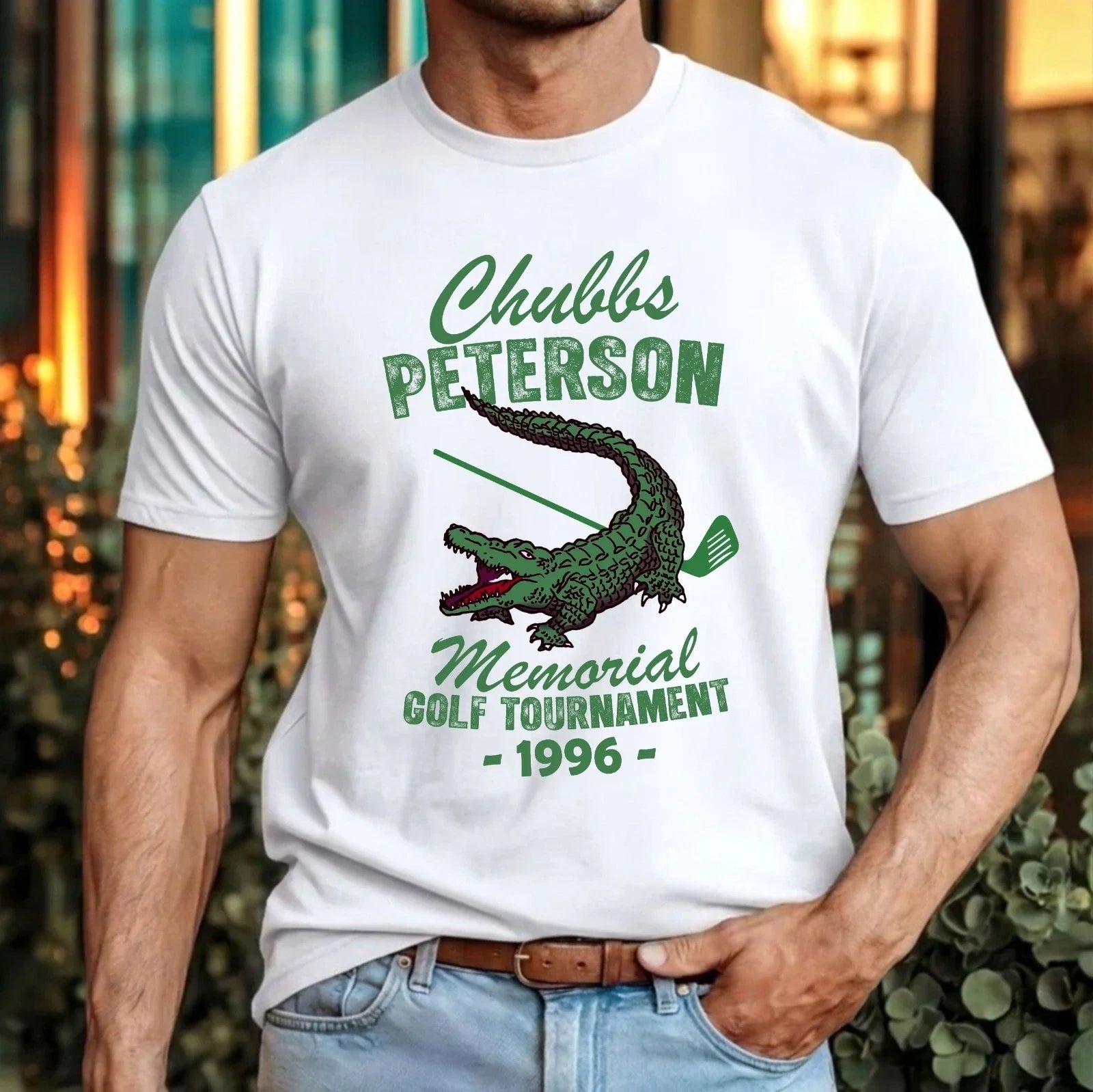Chubb's Peterson 1996 Golf T-Shirt Funny Happy Gilmore Adam Sandler Gift Tee Top Unisex T-shirt, Sweatshirt, Hoodie, Long Sleeve Tee - T-Shirt, Sweatshirt, Hoodie
