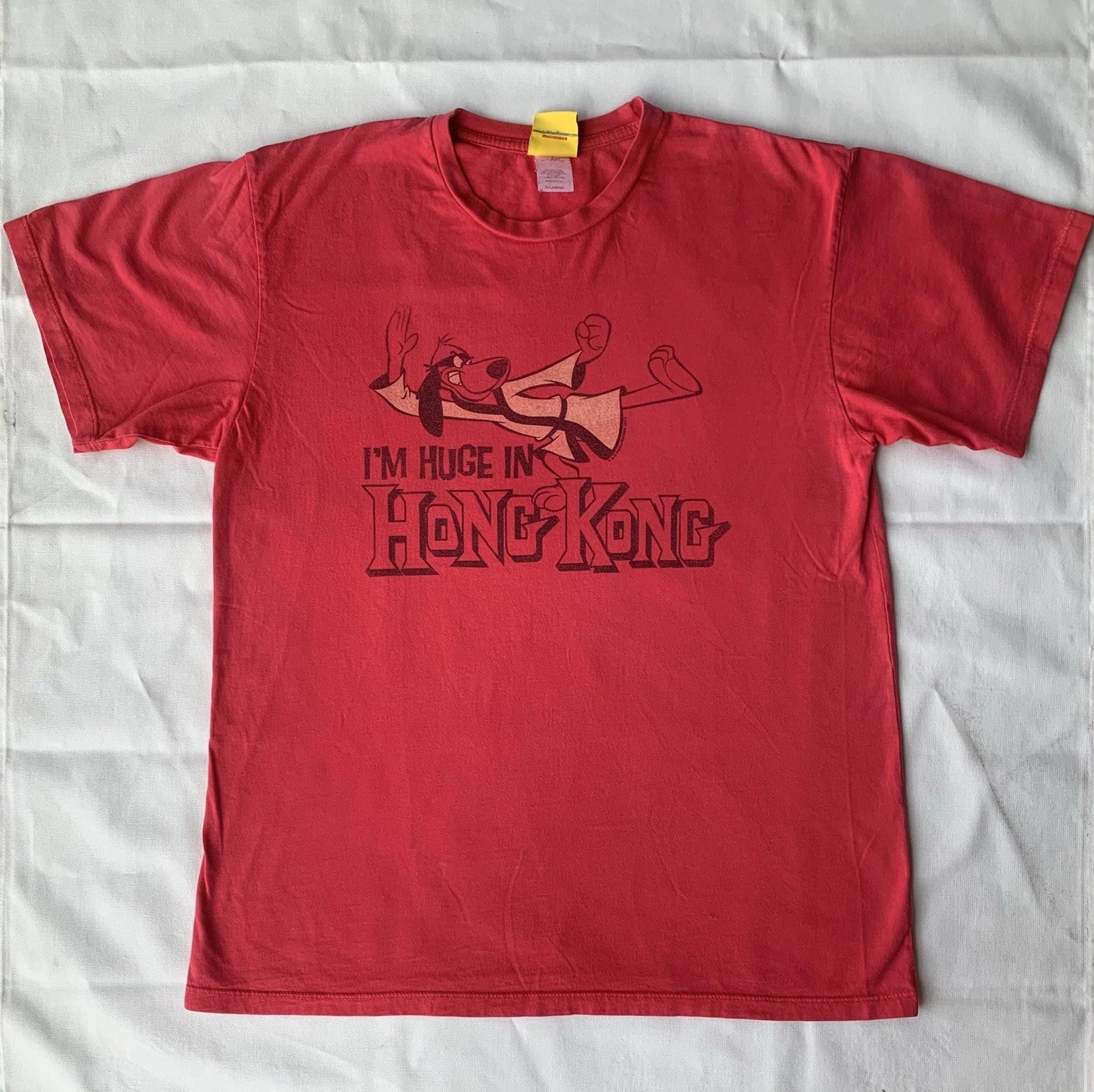 Vintage Hong Kong Phooey Shirt Red Barbera USA Made 90s - Medium Unisex T-shirt, Sweatshirt, Hoodie, Long Sleeve Tee - T-Shirt, Sweatshirt, Hoodie