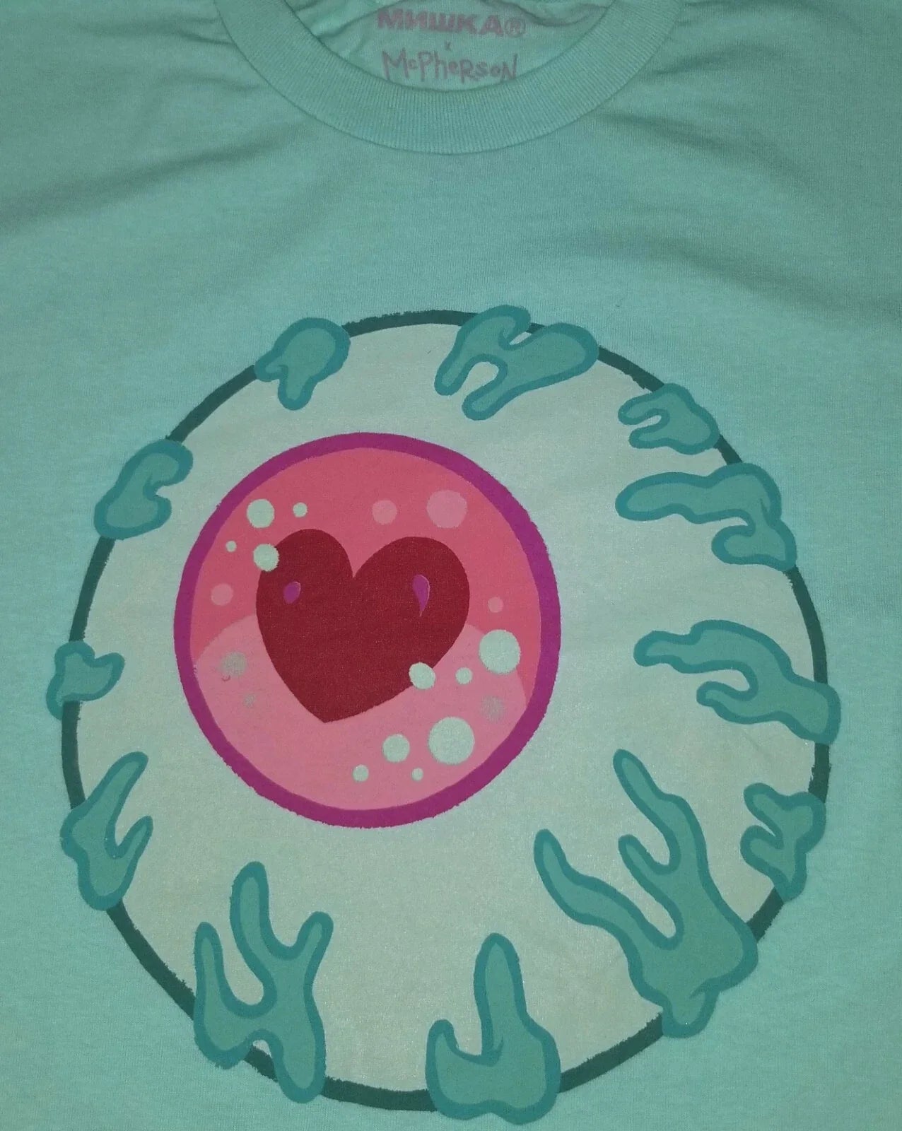 TARA MCPHERSON MISHKA T-SHIRT LARGE L LONG SLEEVE TEAL ART FEMALE POP PRINT Toy Unisex T-shirt, Sweatshirt, Hoodie, Long Sleeve Tee - T-Shirt, Sweatshirt, Hoodie