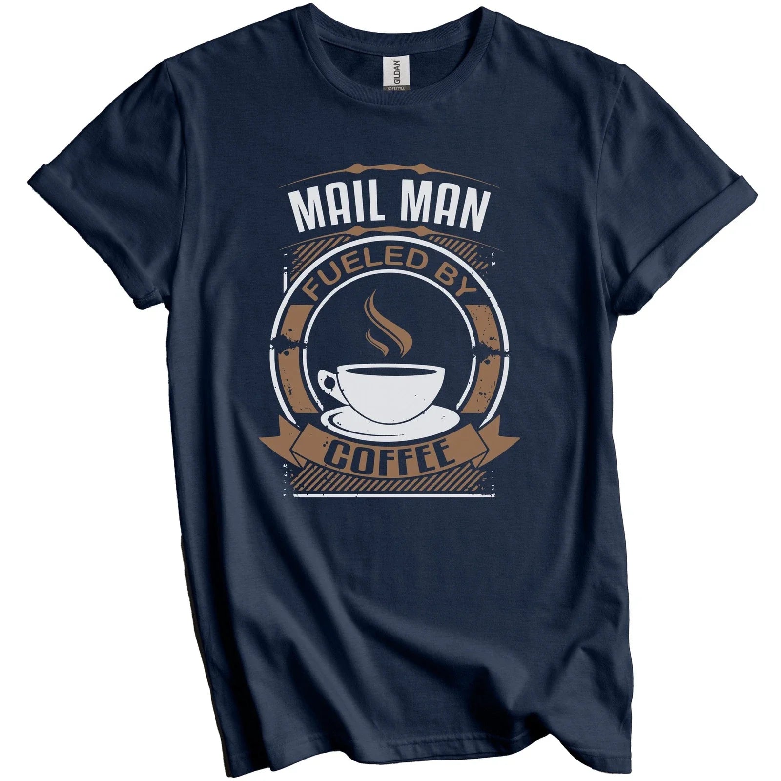 Mail Man Fueled By Coffee Funny Graphic T-Shirt Unisex T-shirt, Sweatshirt, Hoodie, Long Sleeve Tee - T-Shirt, Sweatshirt, Hoodie