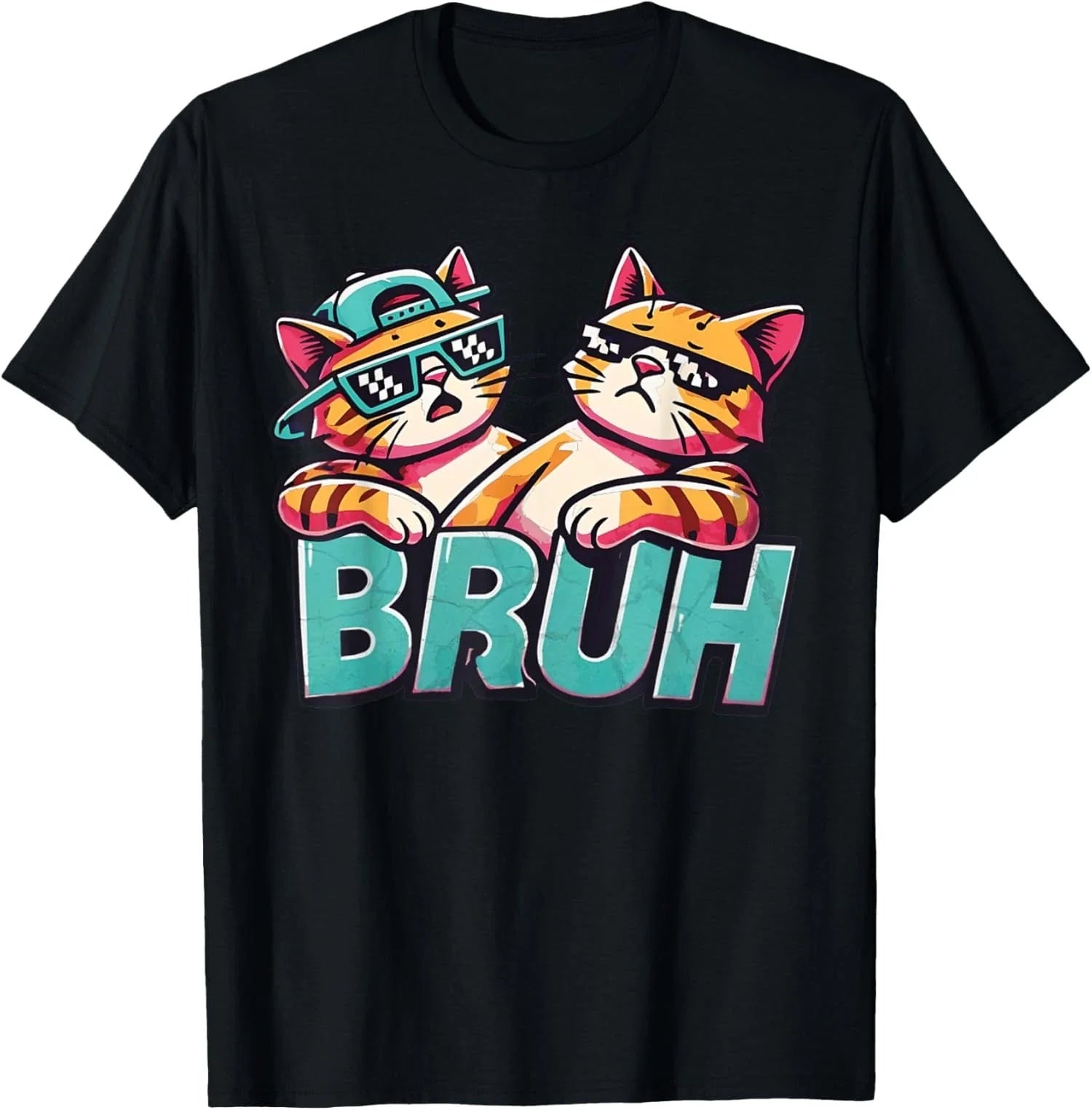 Funny Bruh Meme Saying Cat Bro Greetings Design T-Shirt Unisex T-shirt, Sweatshirt, Hoodie, Long Sleeve Tee - T-Shirt, Sweatshirt, Hoodie