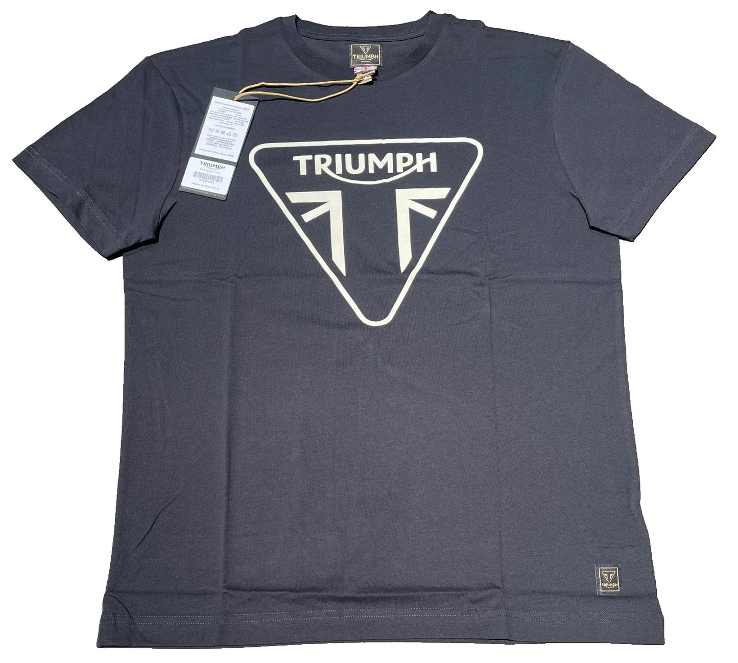 Triumph T-Shirt Mens Small Helston Jet Black Graphic Logo Short Sleeve Cotton Unisex T-shirt, Sweatshirt, Hoodie, Long Sleeve Tee - T-Shirt, Sweatshirt, Hoodie